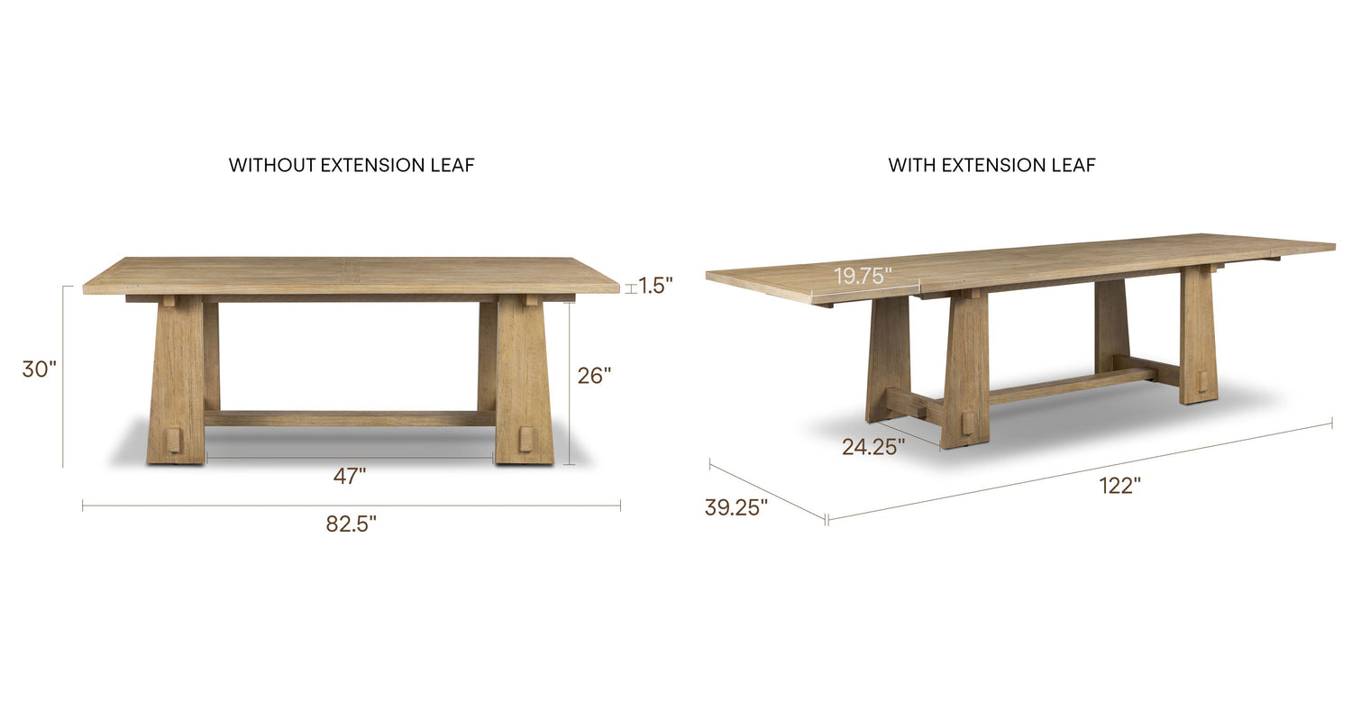 Combe Extension Dining Table (82.5
