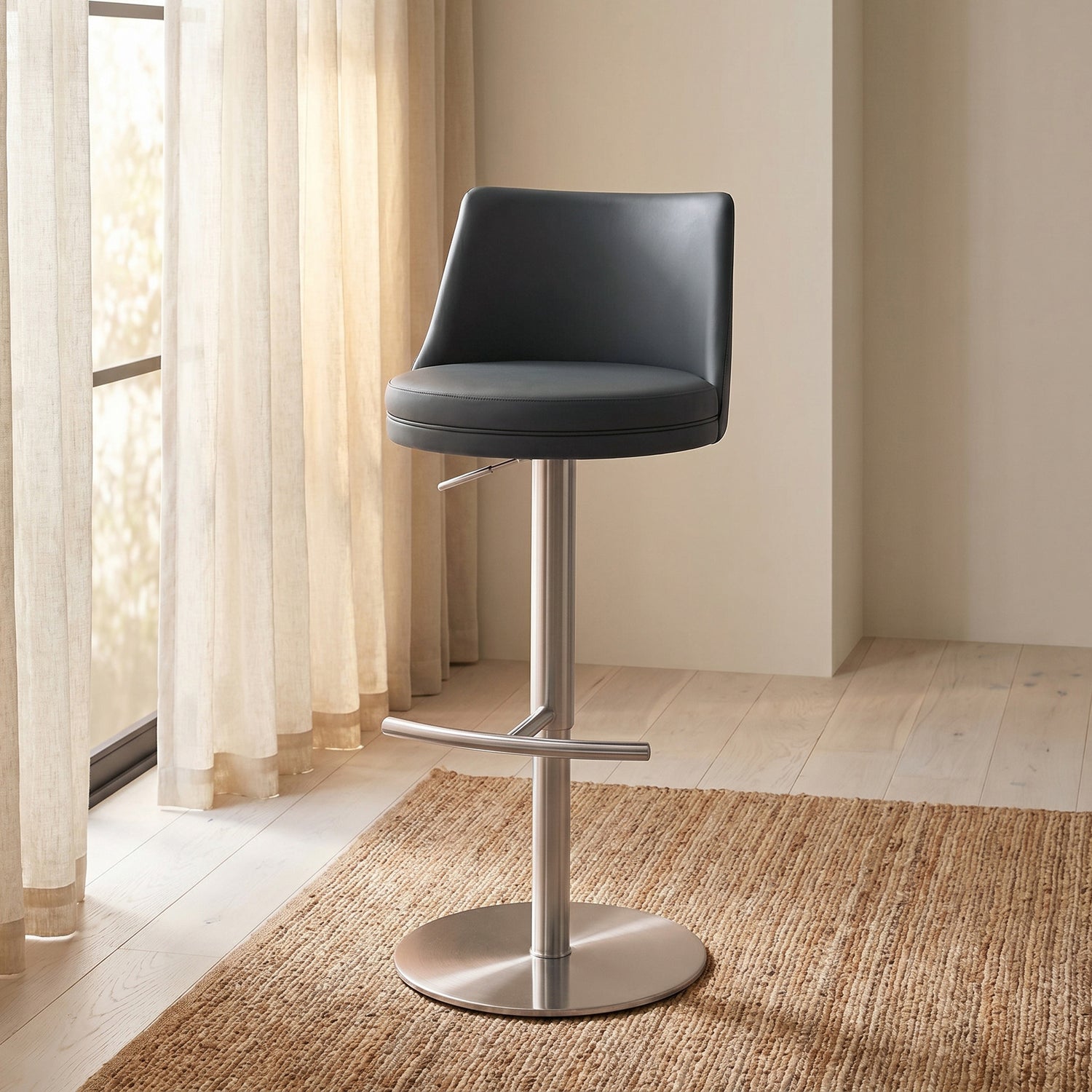 Yark Counter Stool | Navy Blue lifestyle_image