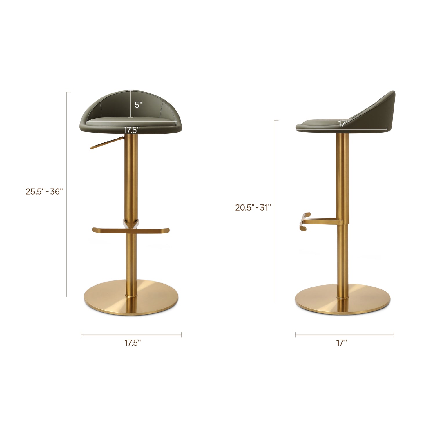 Vito Counter Stool | Fiori Green 