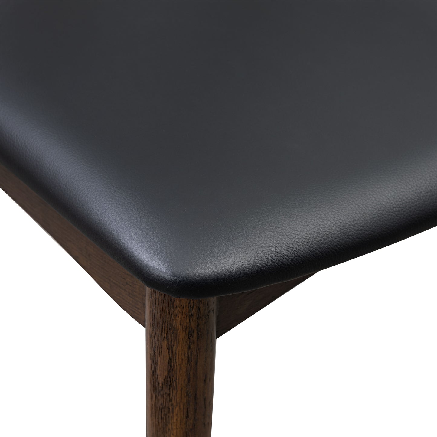 Arco Leather Dining Chair | Walnut/Black