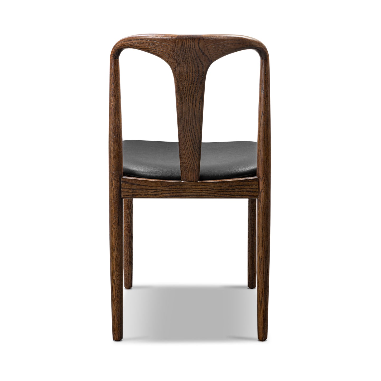 Arco Leather Dining Chair | Walnut/Black