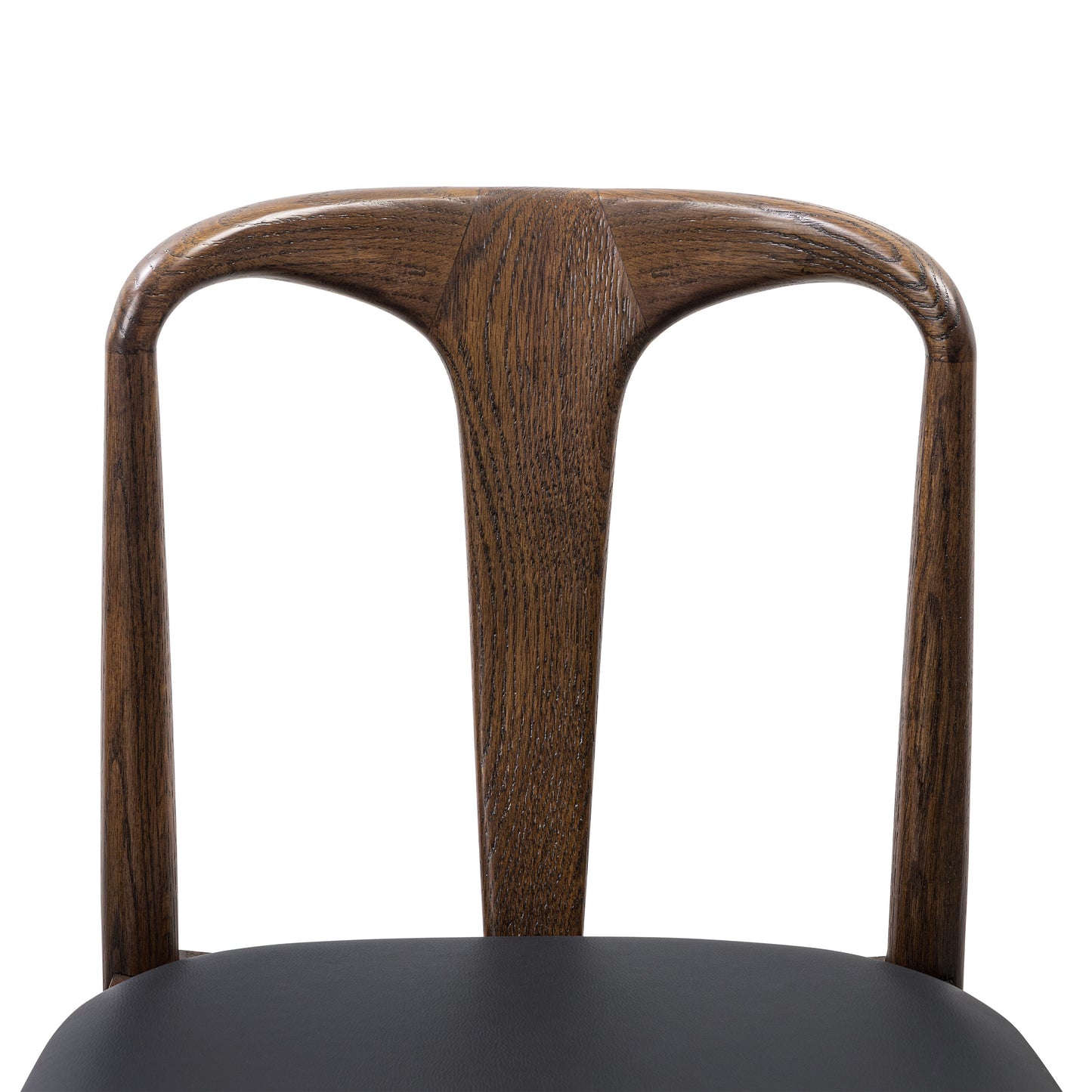Arco Leather Dining Chair | Walnut/Black