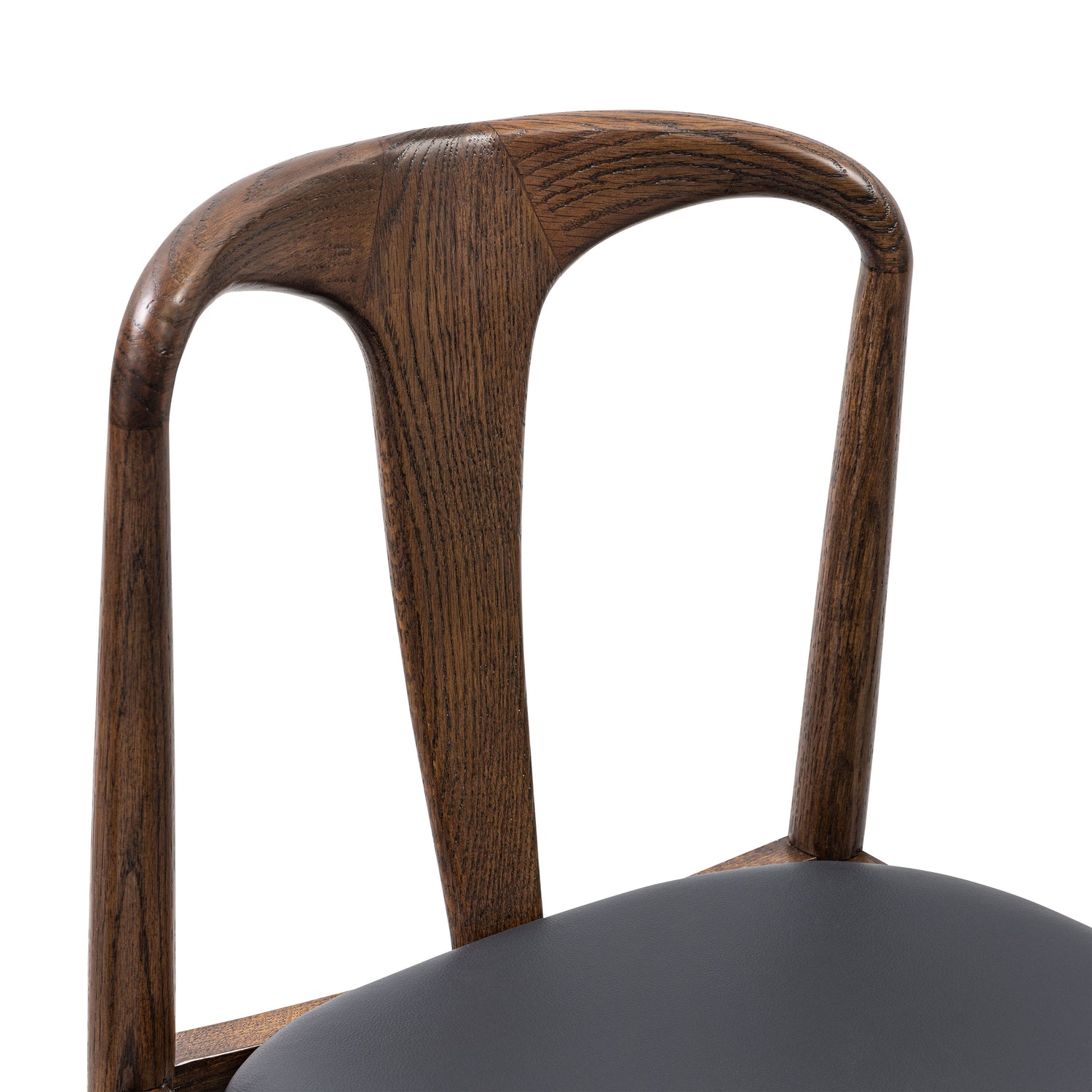 Arco Leather Dining Chair | Walnut/Black 