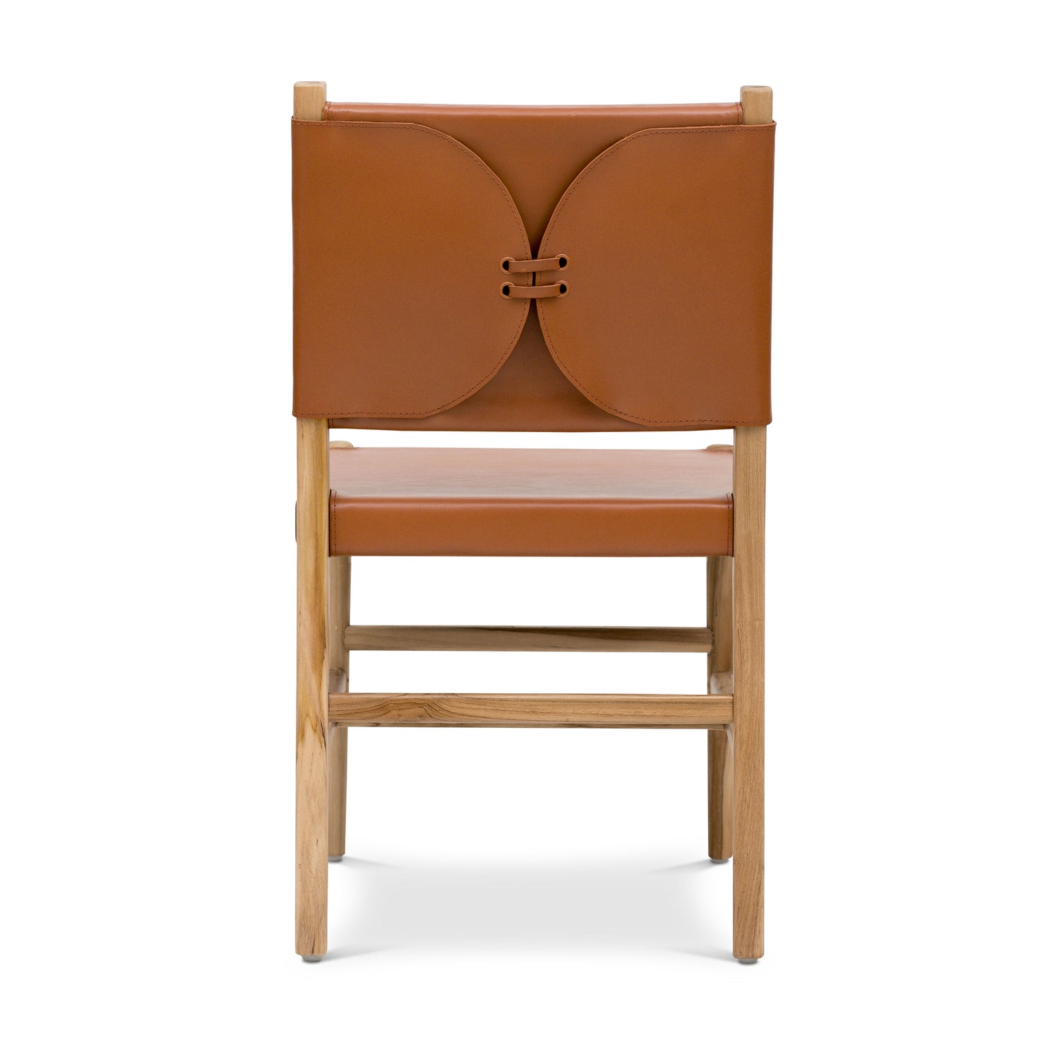 Riavolo Teak & Leather Dining Chair | Fauve Tan 