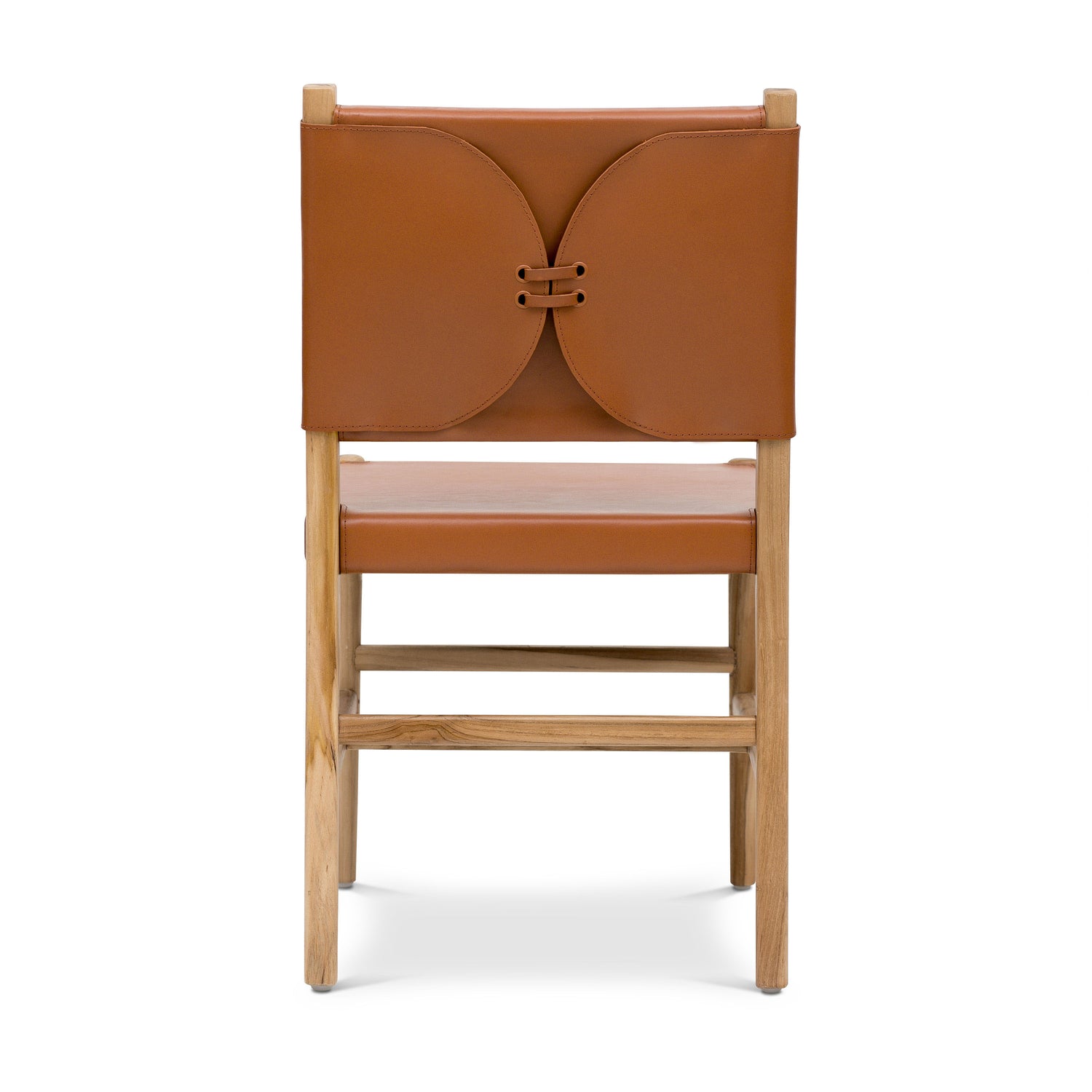 Riavolo Teak & Leather Dining Chair | Fauve Tan 