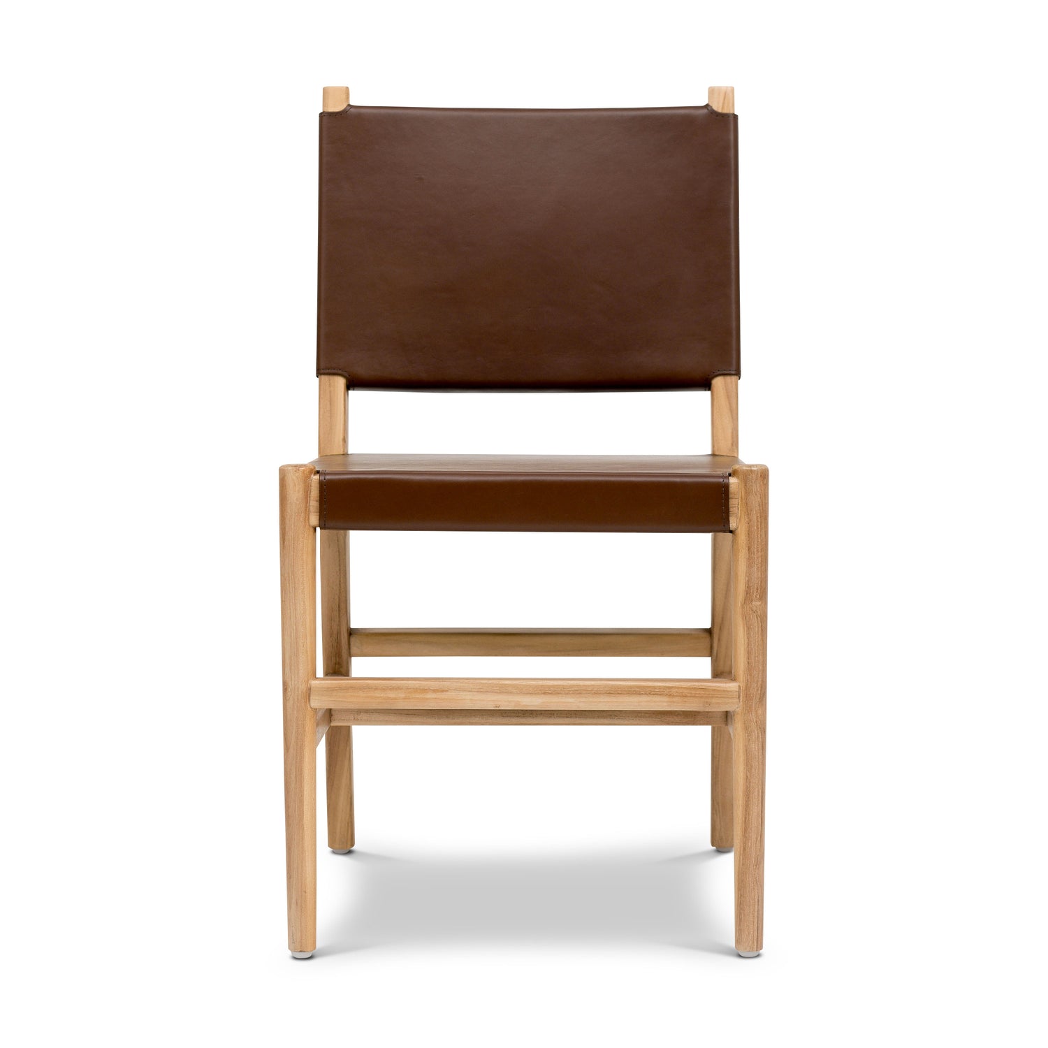 Riavolo Teak & Leather Dining Chair | Molten Brown 