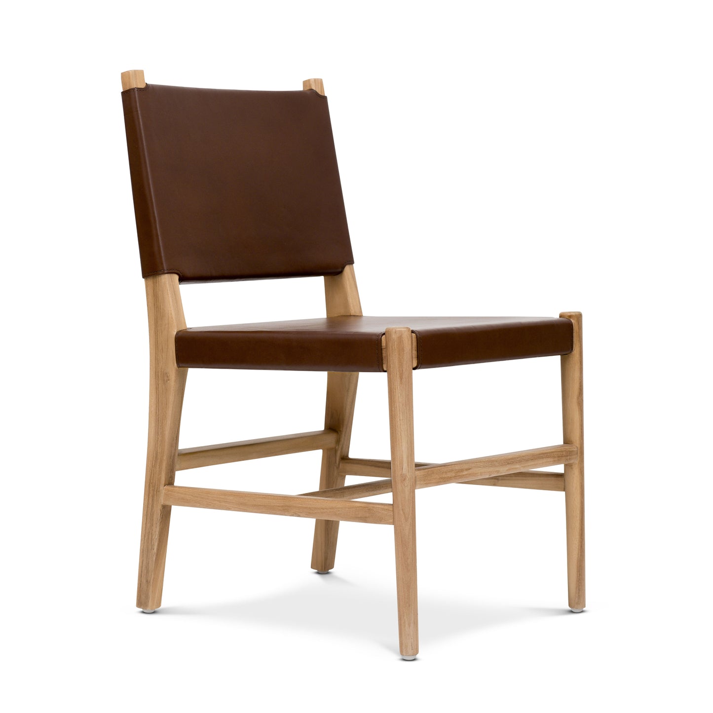 Riavolo Teak & Leather Dining Chair | Molten Brown