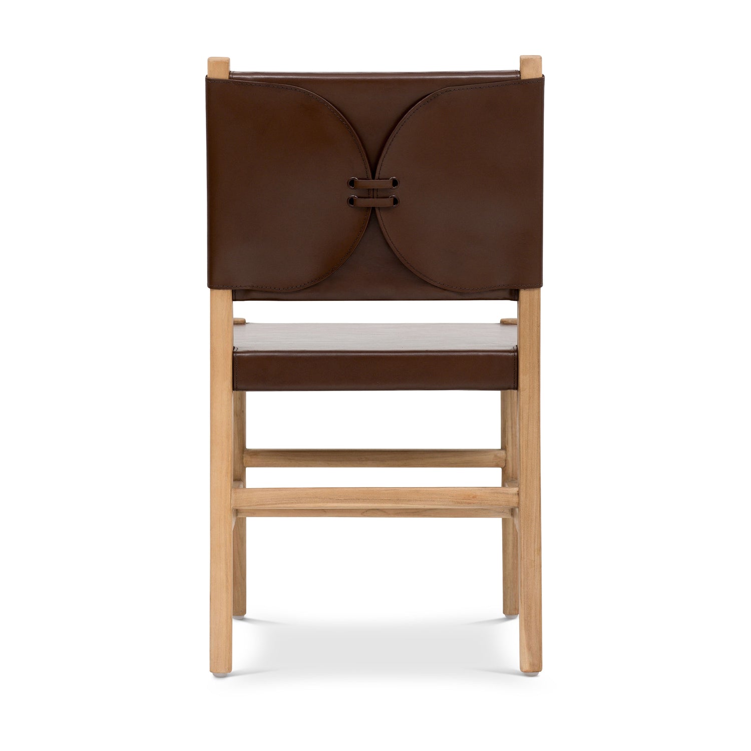 Riavolo Teak & Leather Dining Chair | Molten Brown 