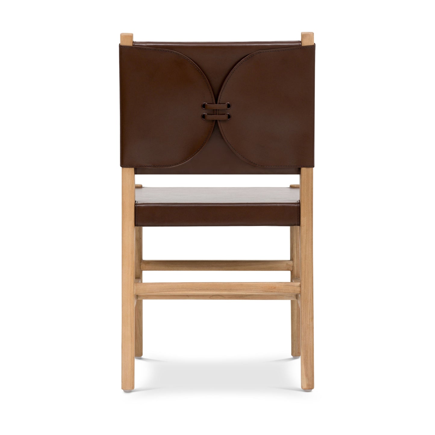 Riavolo Teak & Leather Dining Chair | Molten Brown