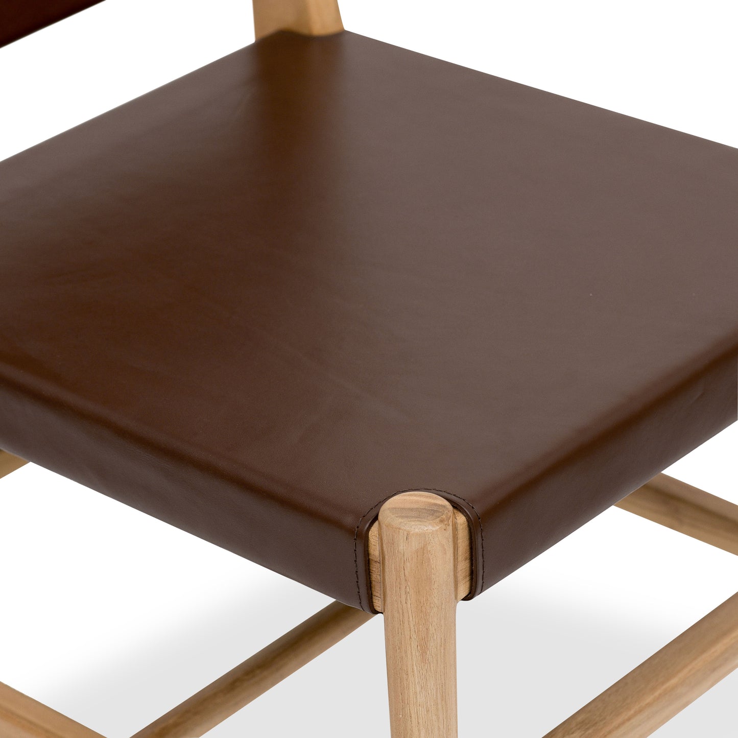 Riavolo Teak & Leather Dining Chair | Molten Brown
