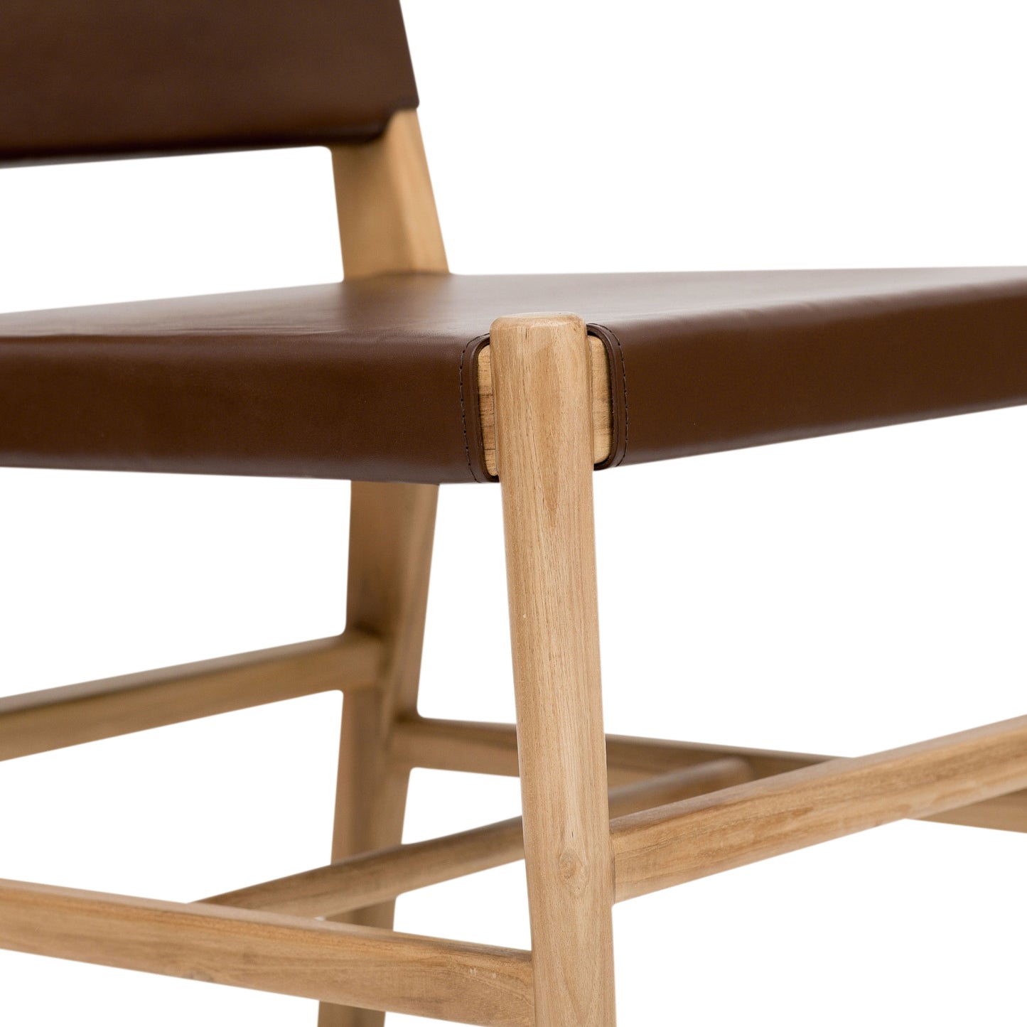 Riavolo Teak & Leather Dining Chair | Molten Brown