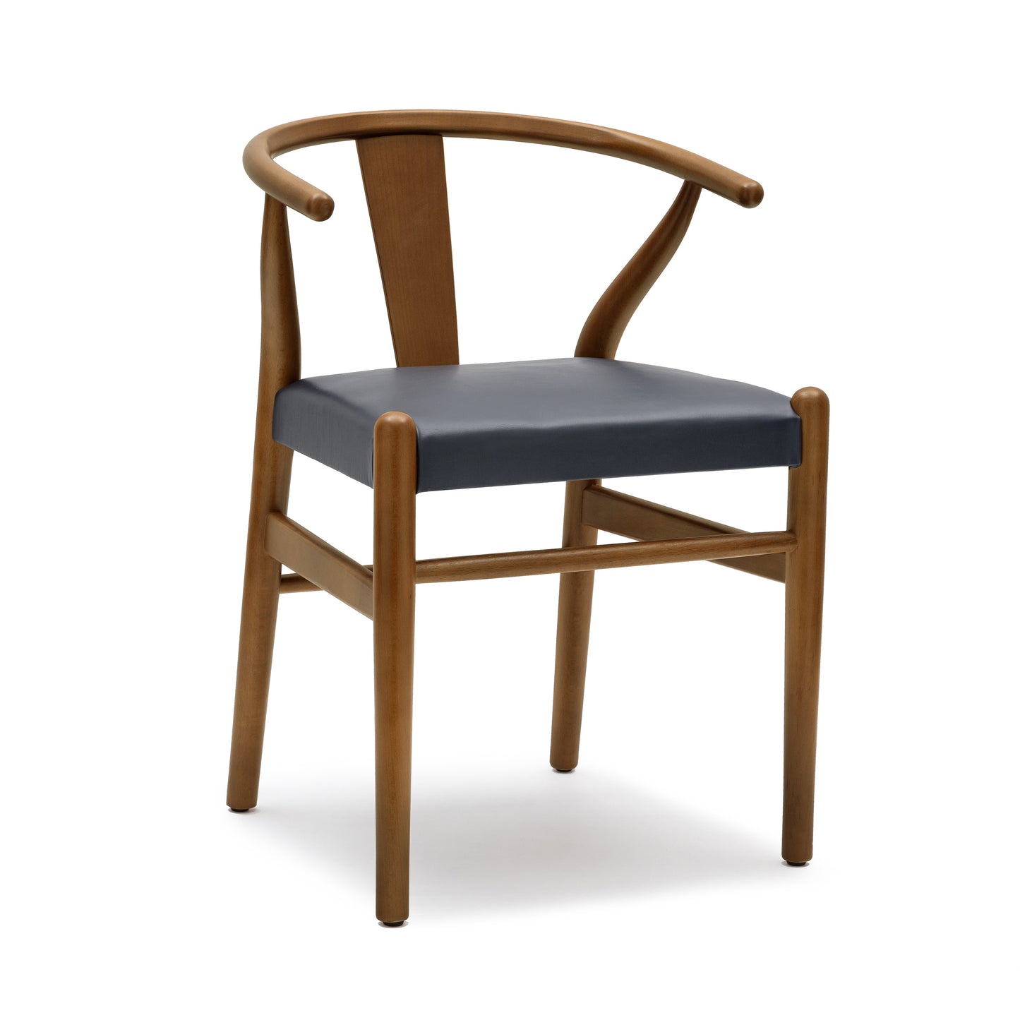 Lev Vegan Leather Dining Chair | Blue | Set of 2