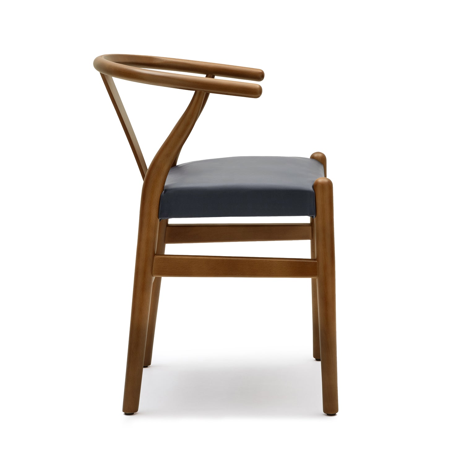 Lev Vegan Leather Dining Chair | Blue | Set of 2 