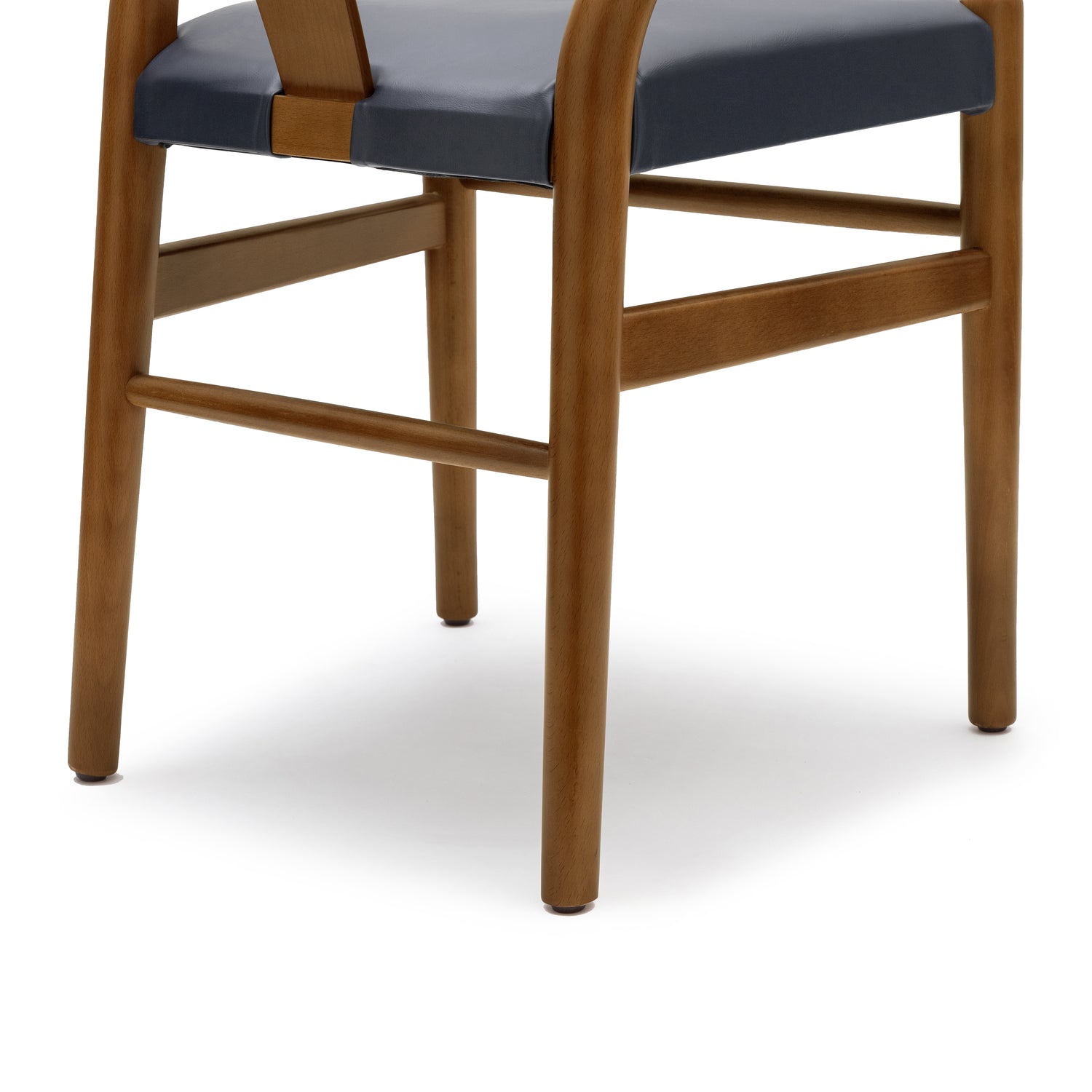 Lev Vegan Leather Dining Chair | Blue | Set of 2 