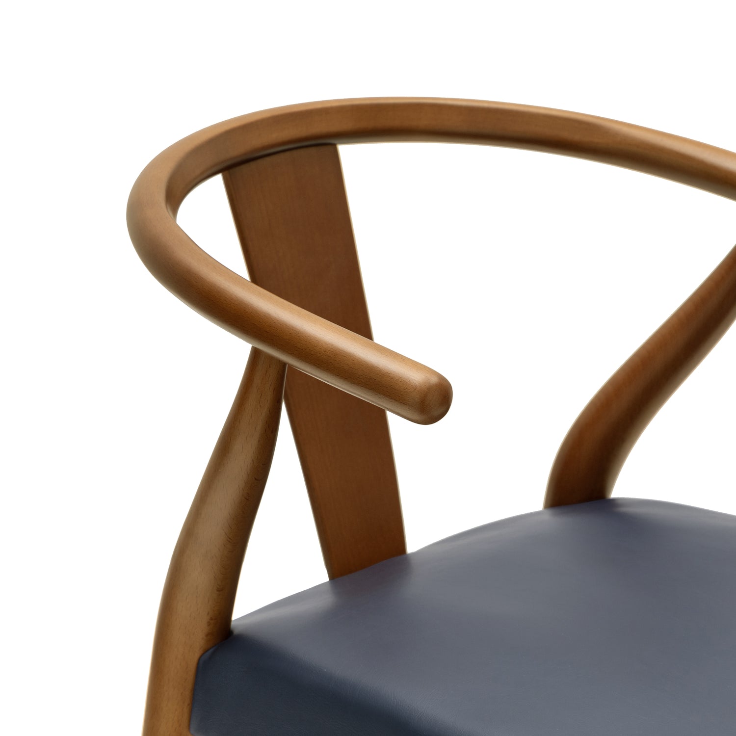 Lev Vegan Leather Dining Chair | Blue | Set of 2 