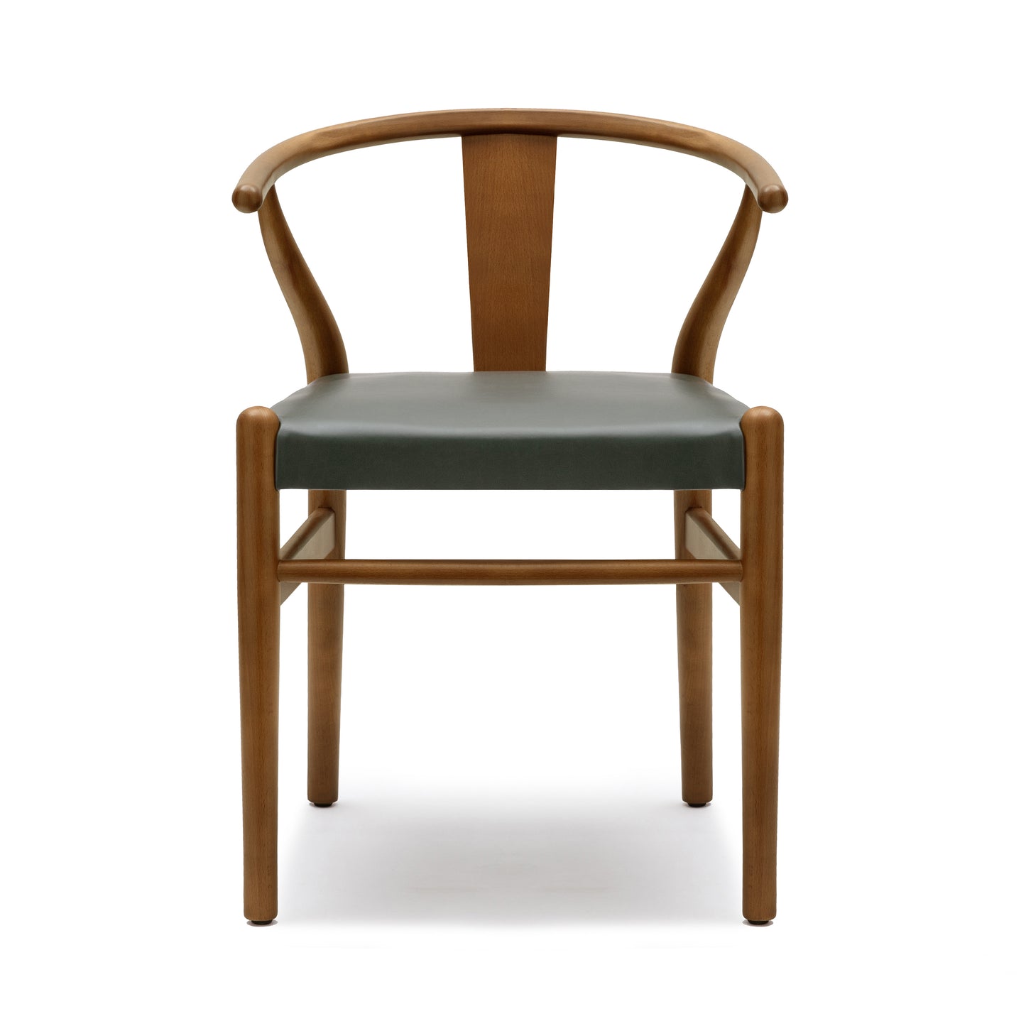 Lev Vegan Leather Dining Chair | Green | Set of 2