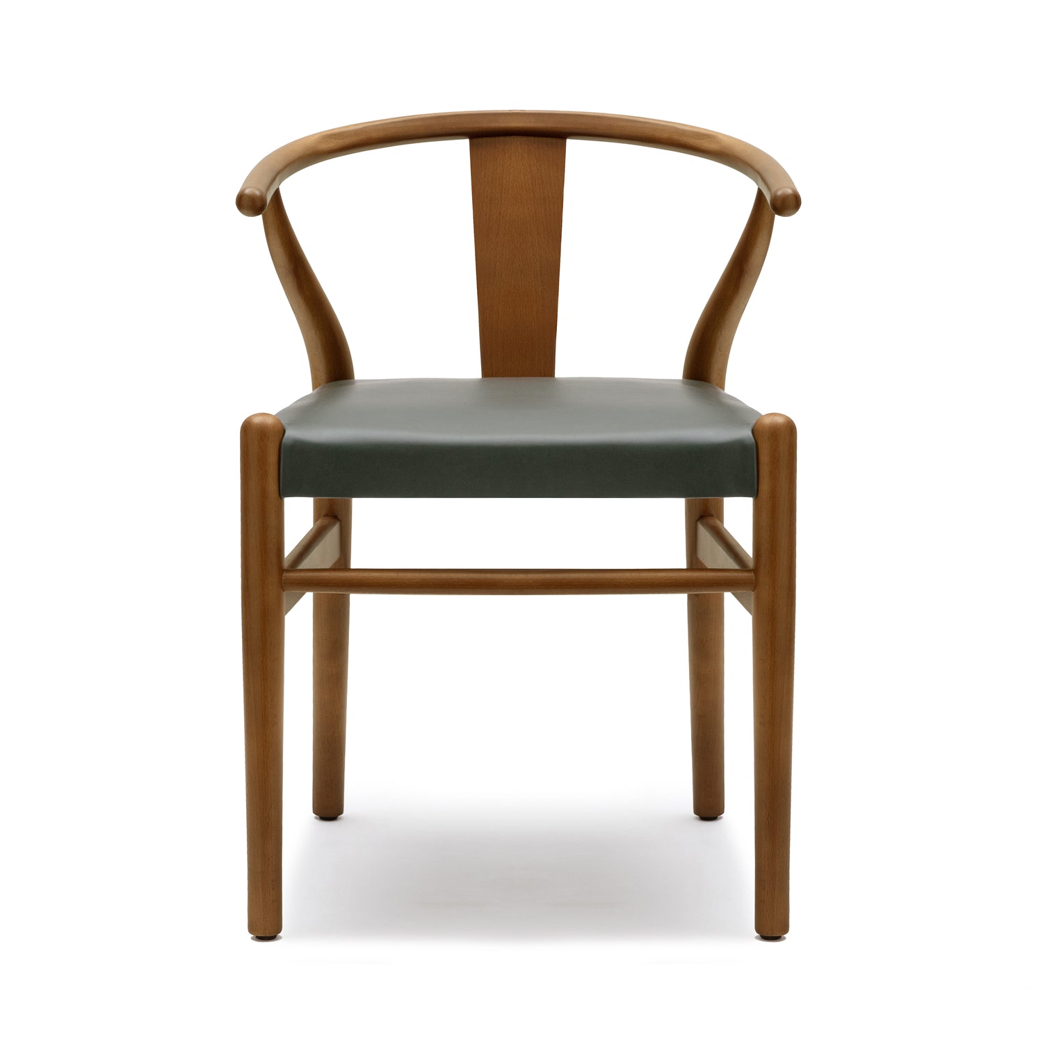 Lev Vegan Leather Dining Chair | Green | Set of 2 