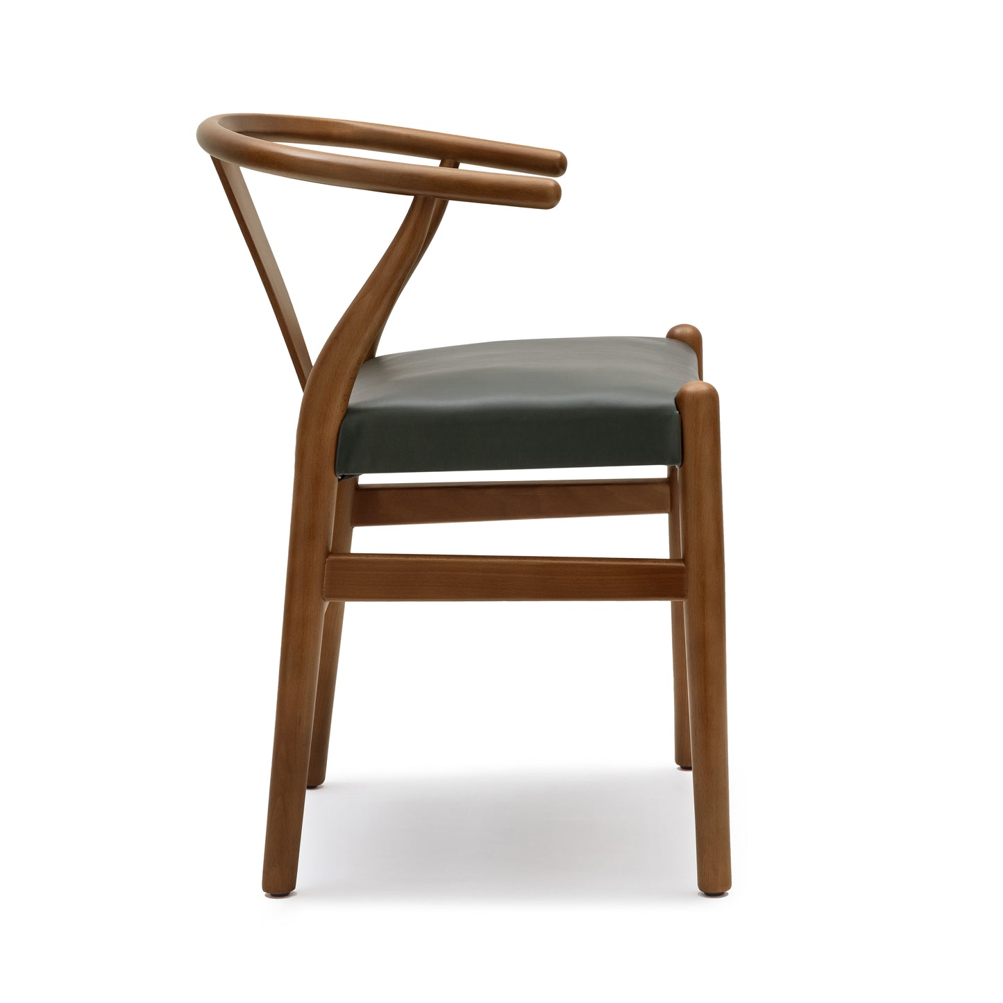 Lev Vegan Leather Dining Chair | Green | Set of 2