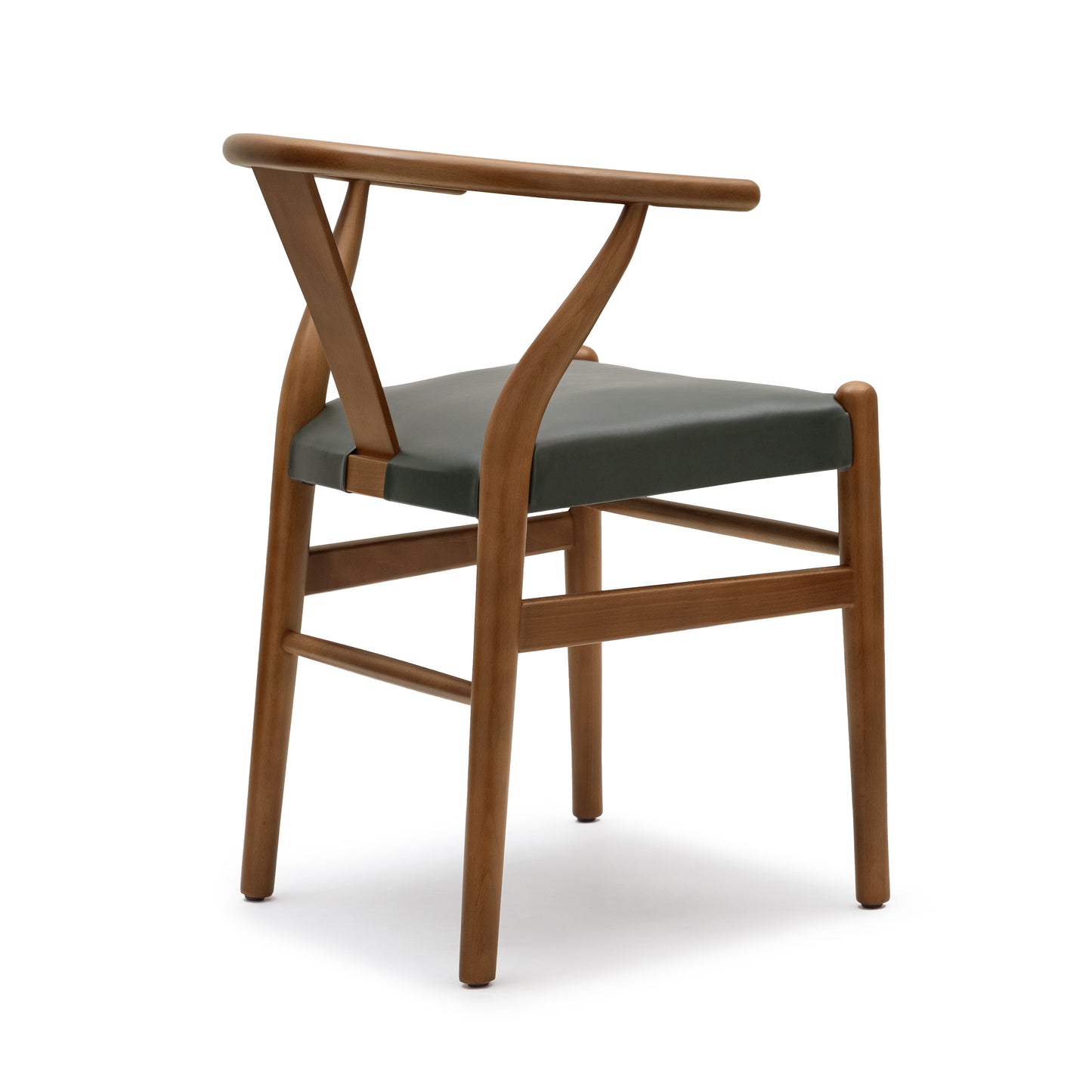 Lev Vegan Leather Dining Chair | Green | Set of 2