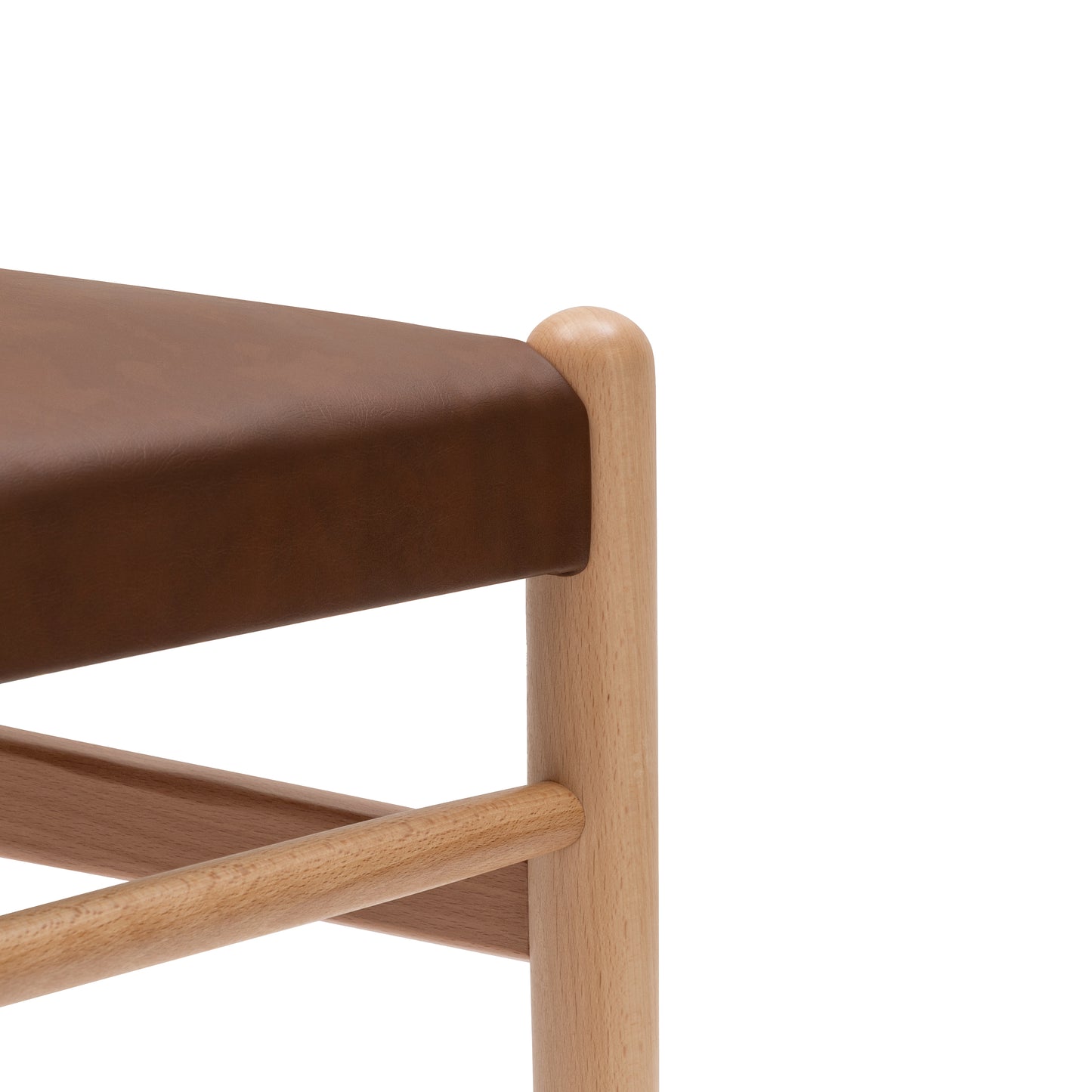 Lev Vegan Leather Dining Chair | Natural | Set of 2
