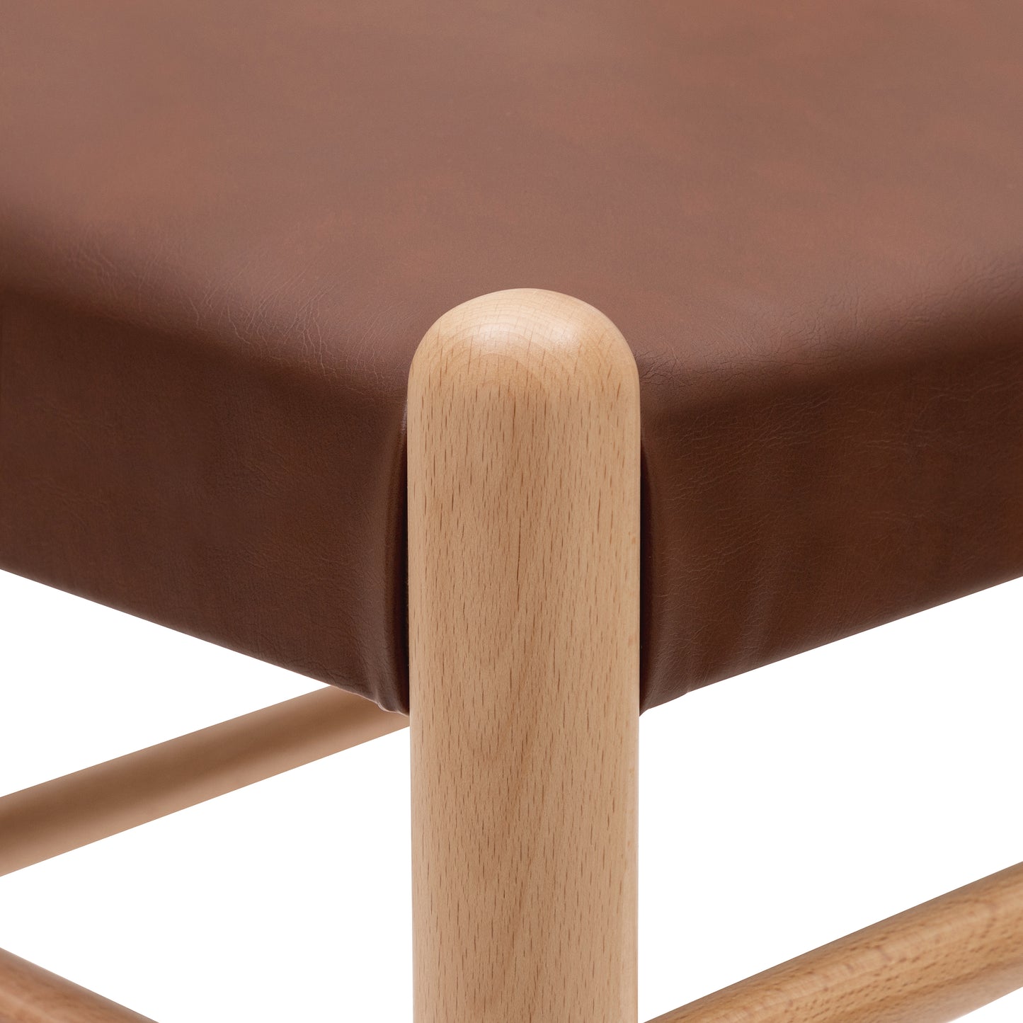 Lev Vegan Leather Dining Chair | Natural | Set of 2