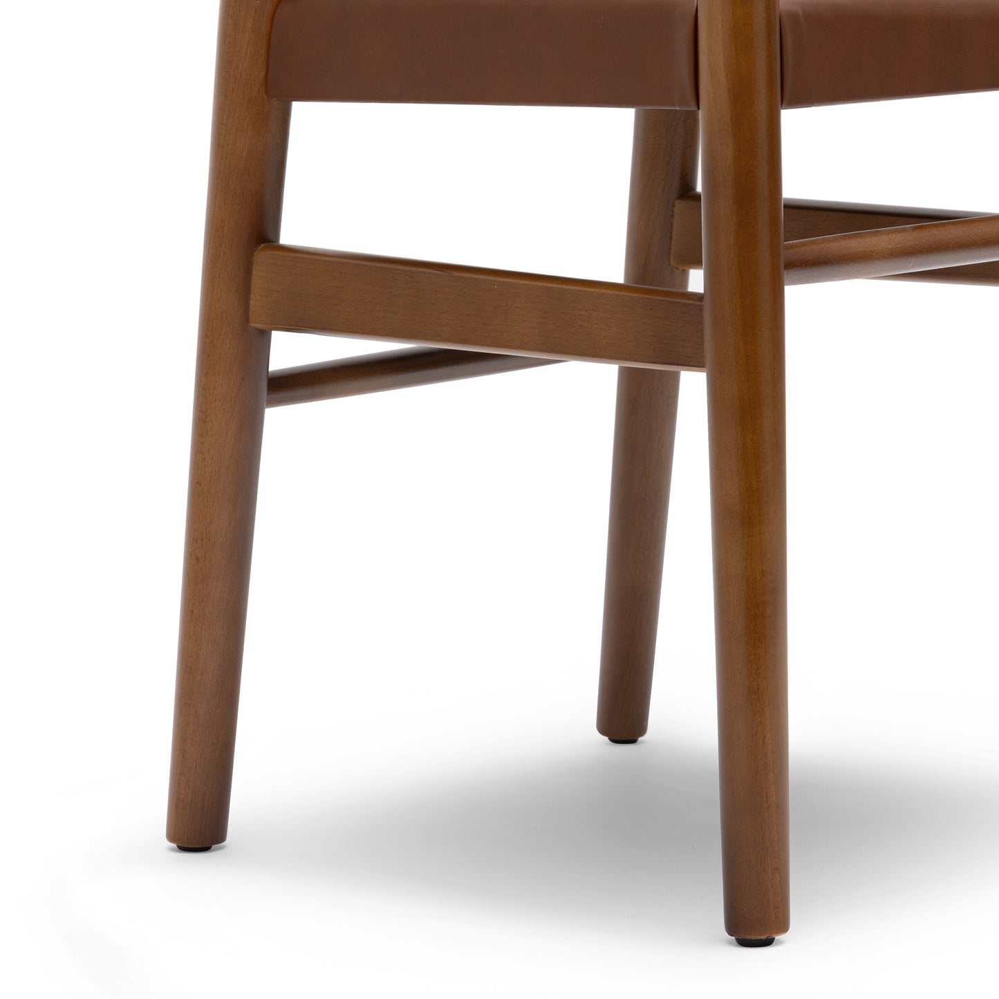 Lev Vegan Leather Dining Chair | Walnut | Set of 2