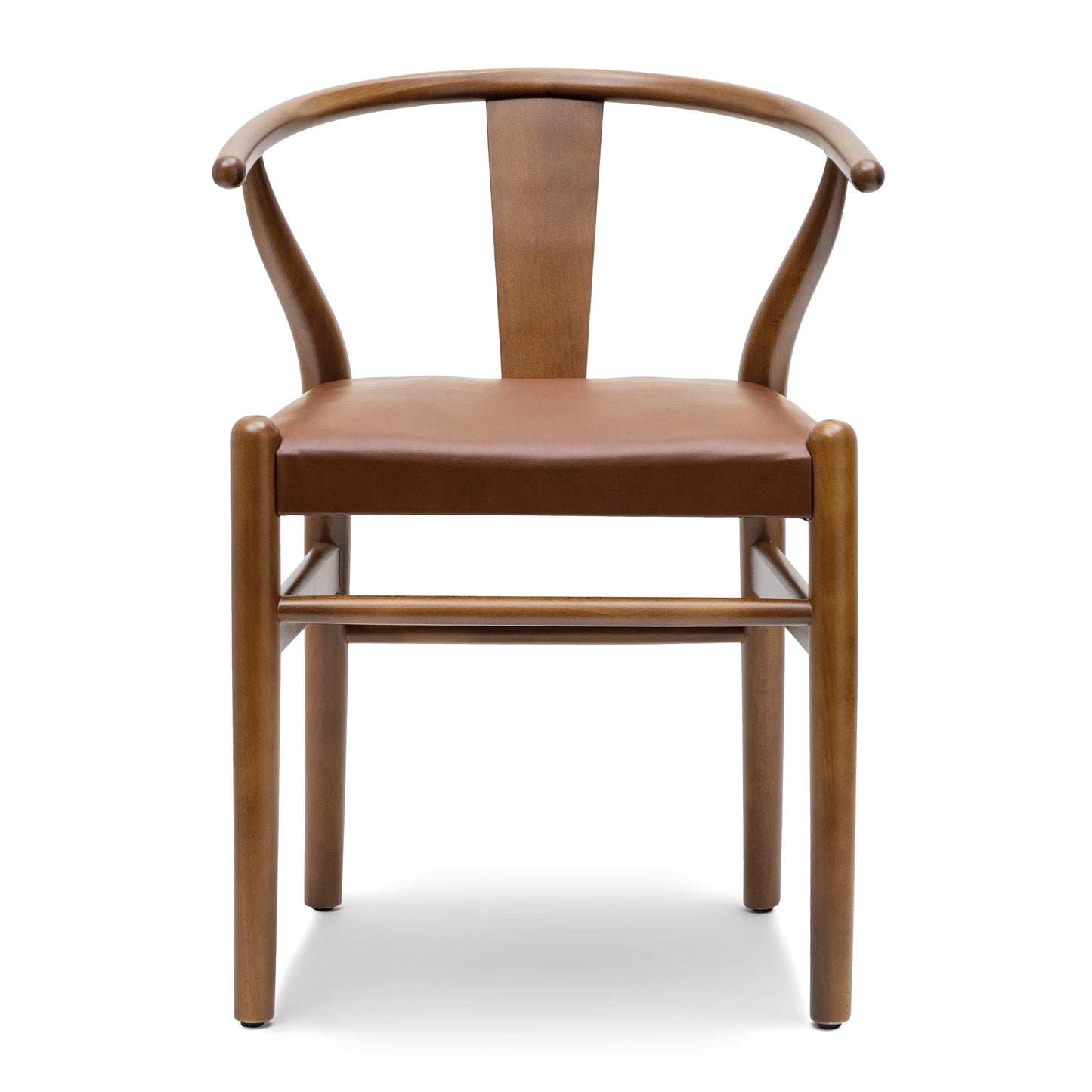 Lev Vegan Leather Dining Chair | Walnut | Set of 2