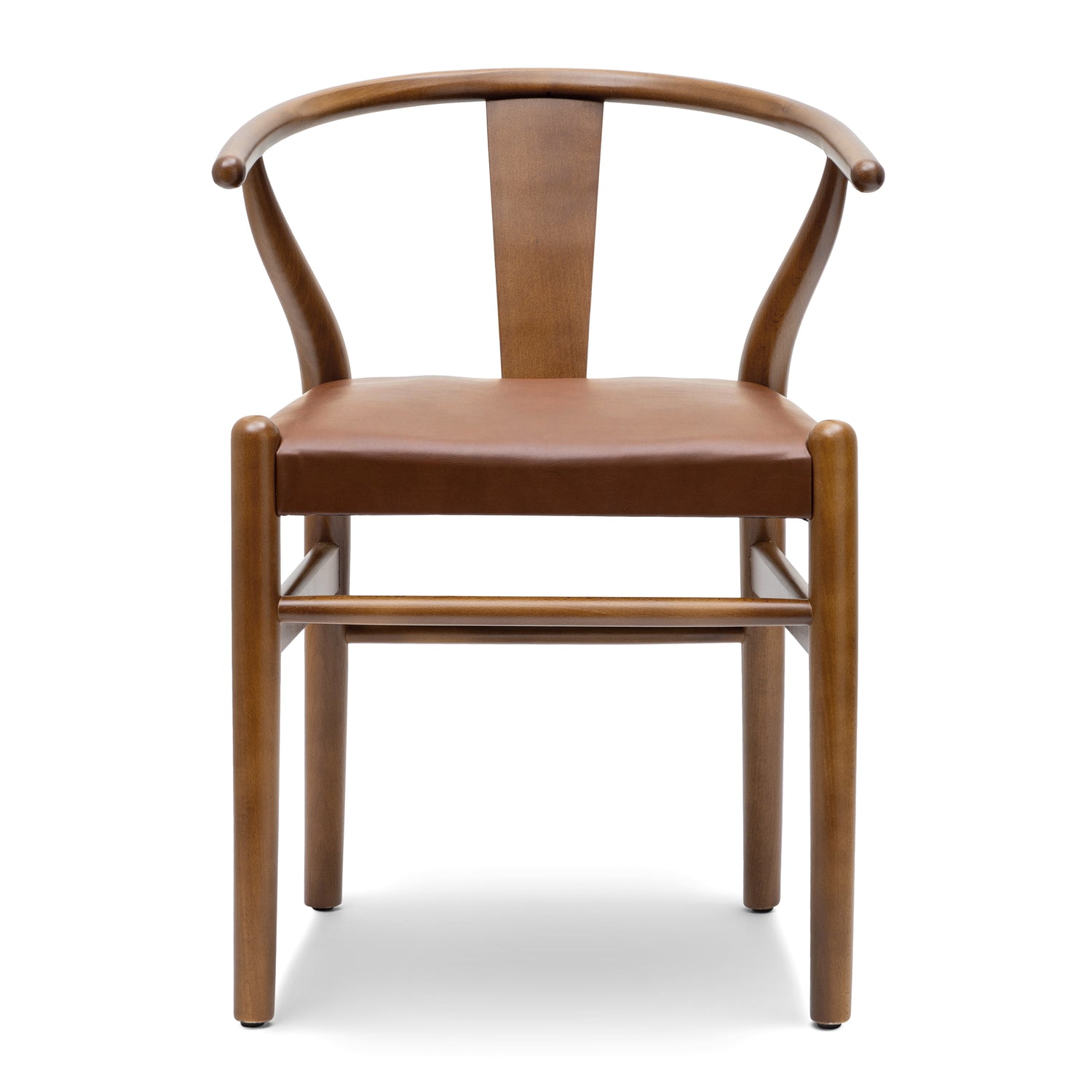 Lev Vegan Leather Dining Chair | Walnut | Set of 2 
