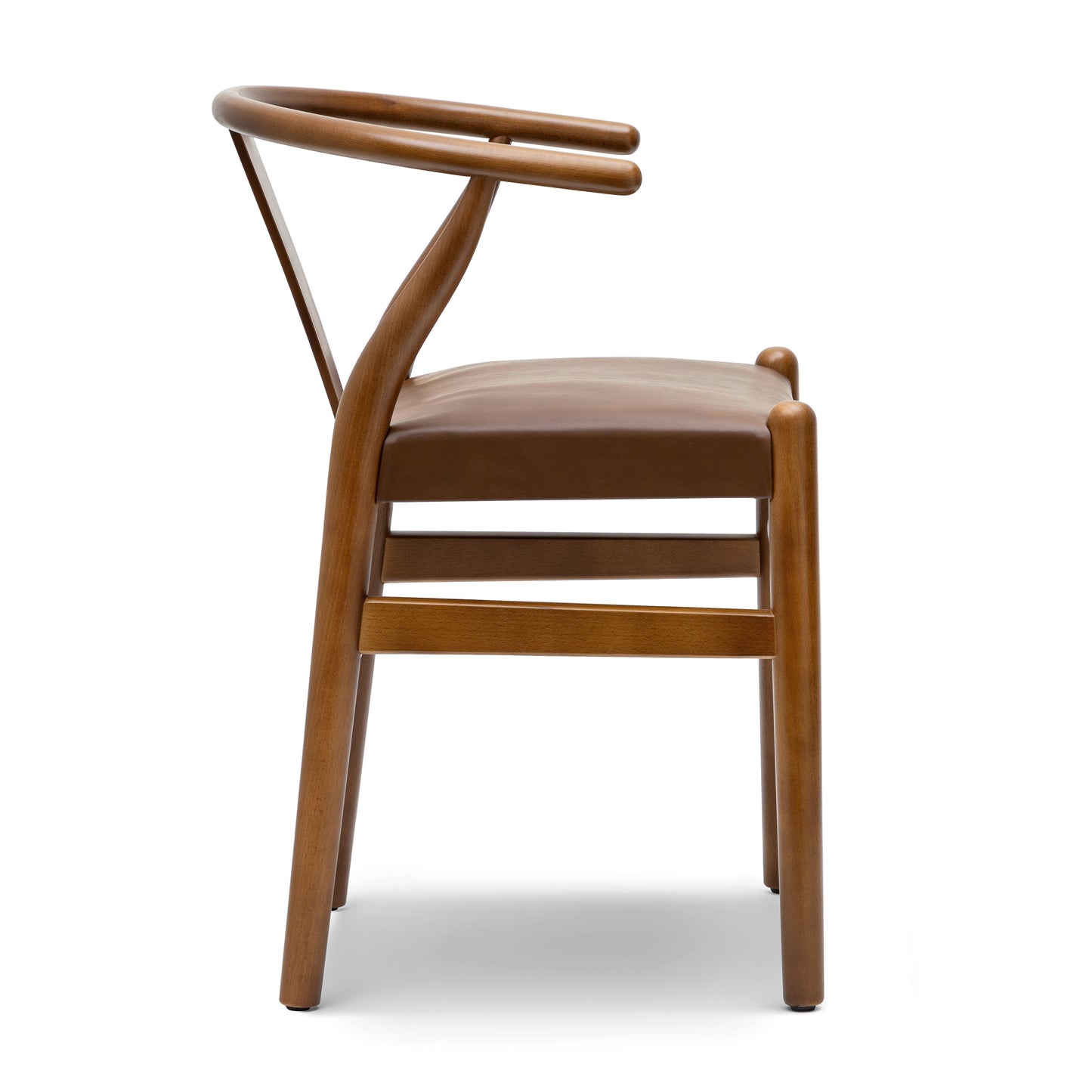 Lev Vegan Leather Dining Chair | Walnut | Set of 2
