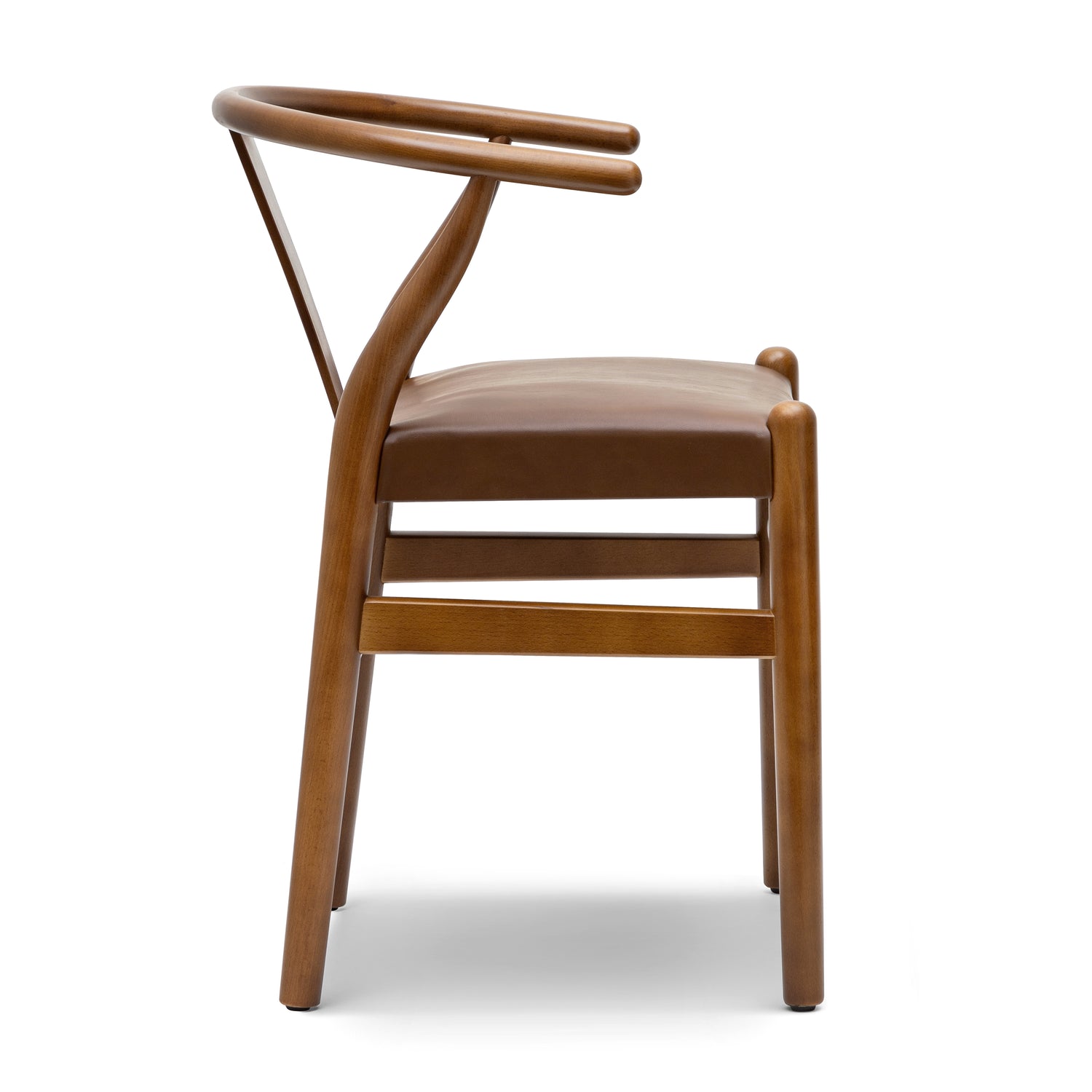 Lev Vegan Leather Dining Chair | Walnut | Set of 2 