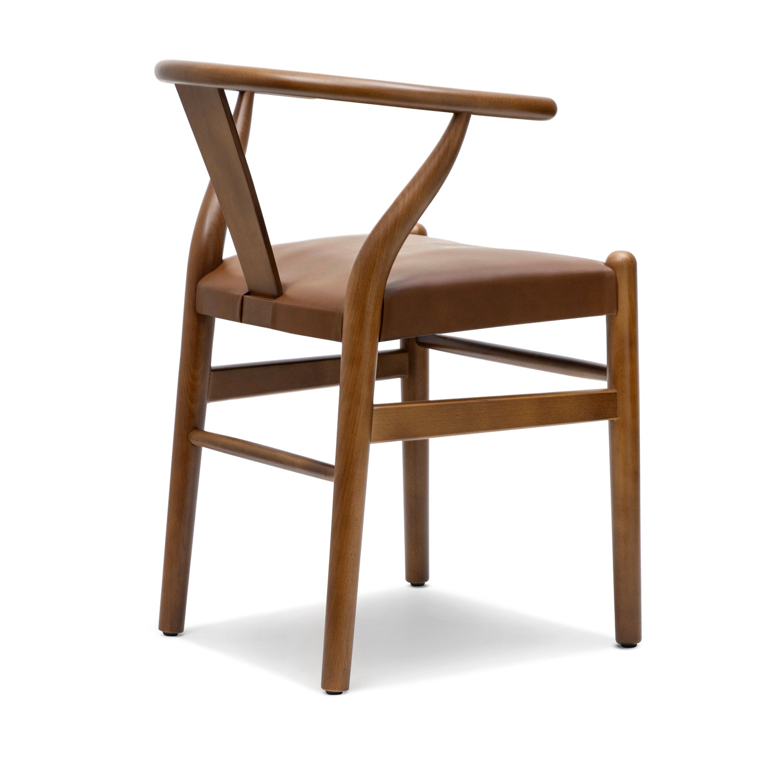 Lev Vegan Leather Dining Chair | Walnut | Set of 2 