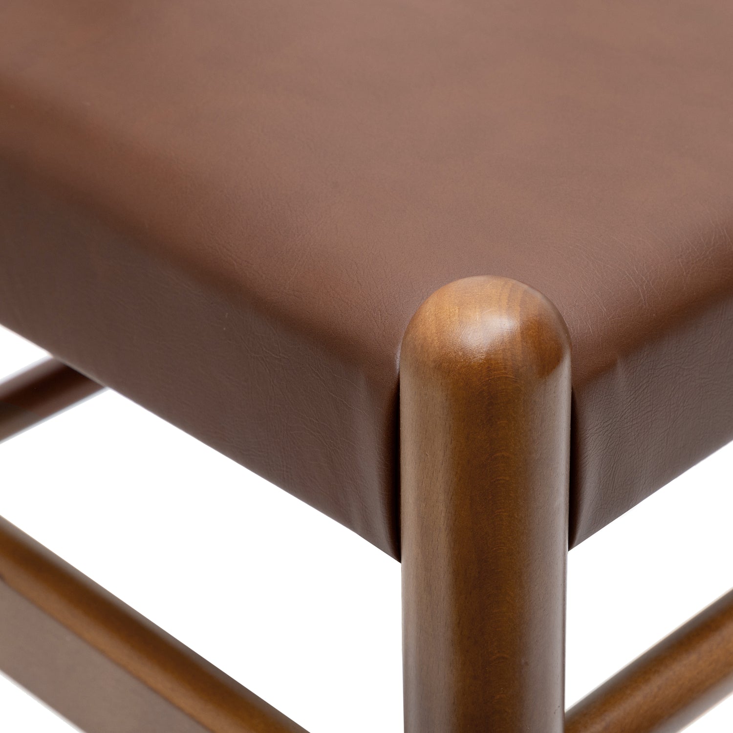 Lev Vegan Leather Dining Chair | Walnut | Set of 2 