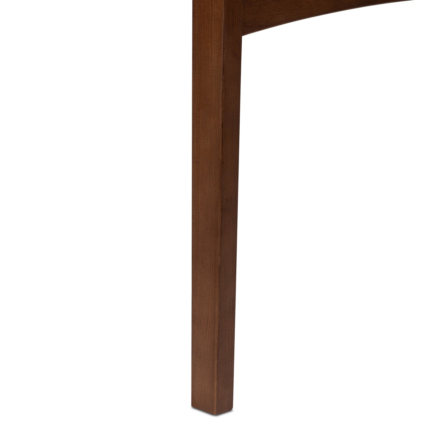 Oliva Leather Dining Chair | Brown/Walnut 