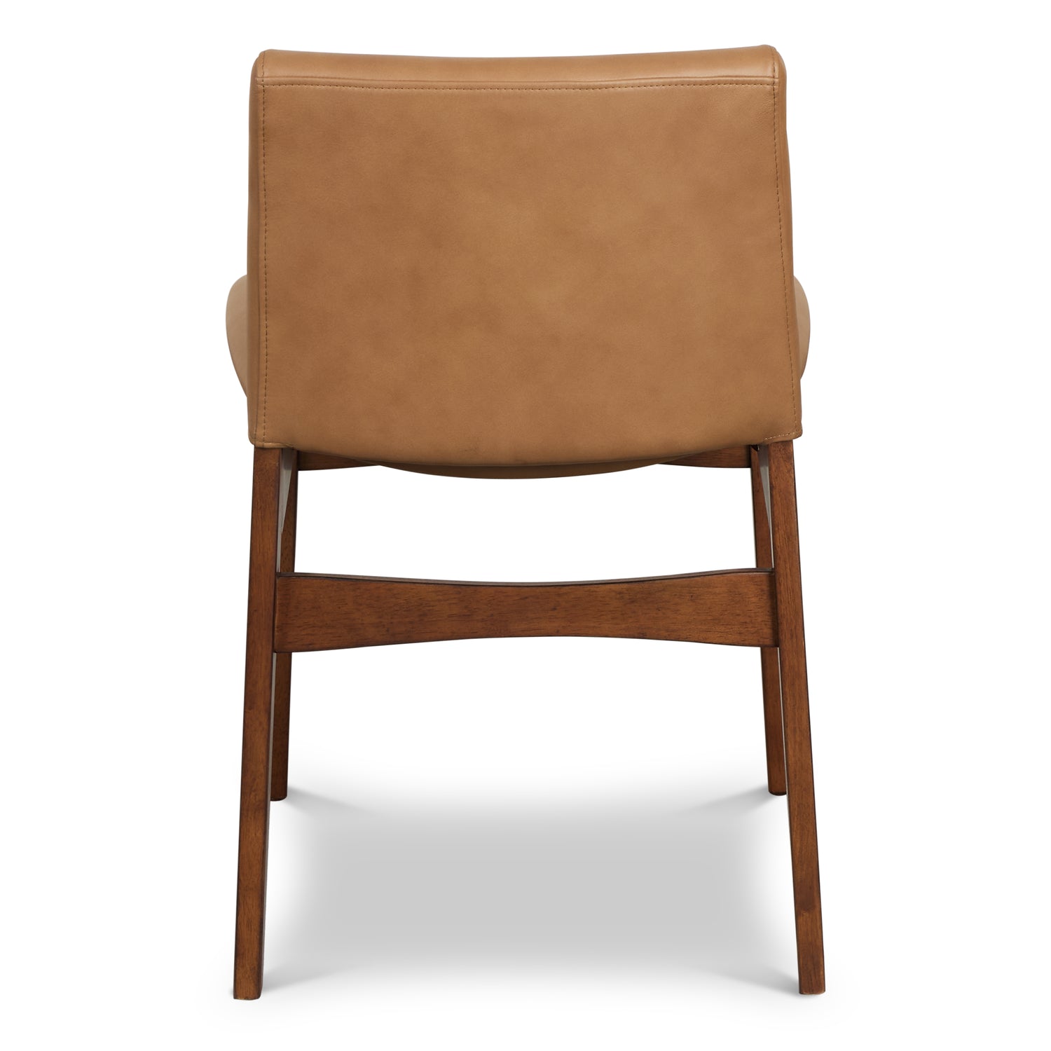 Oliva Leather Dining Chair | Tan/Walnut 