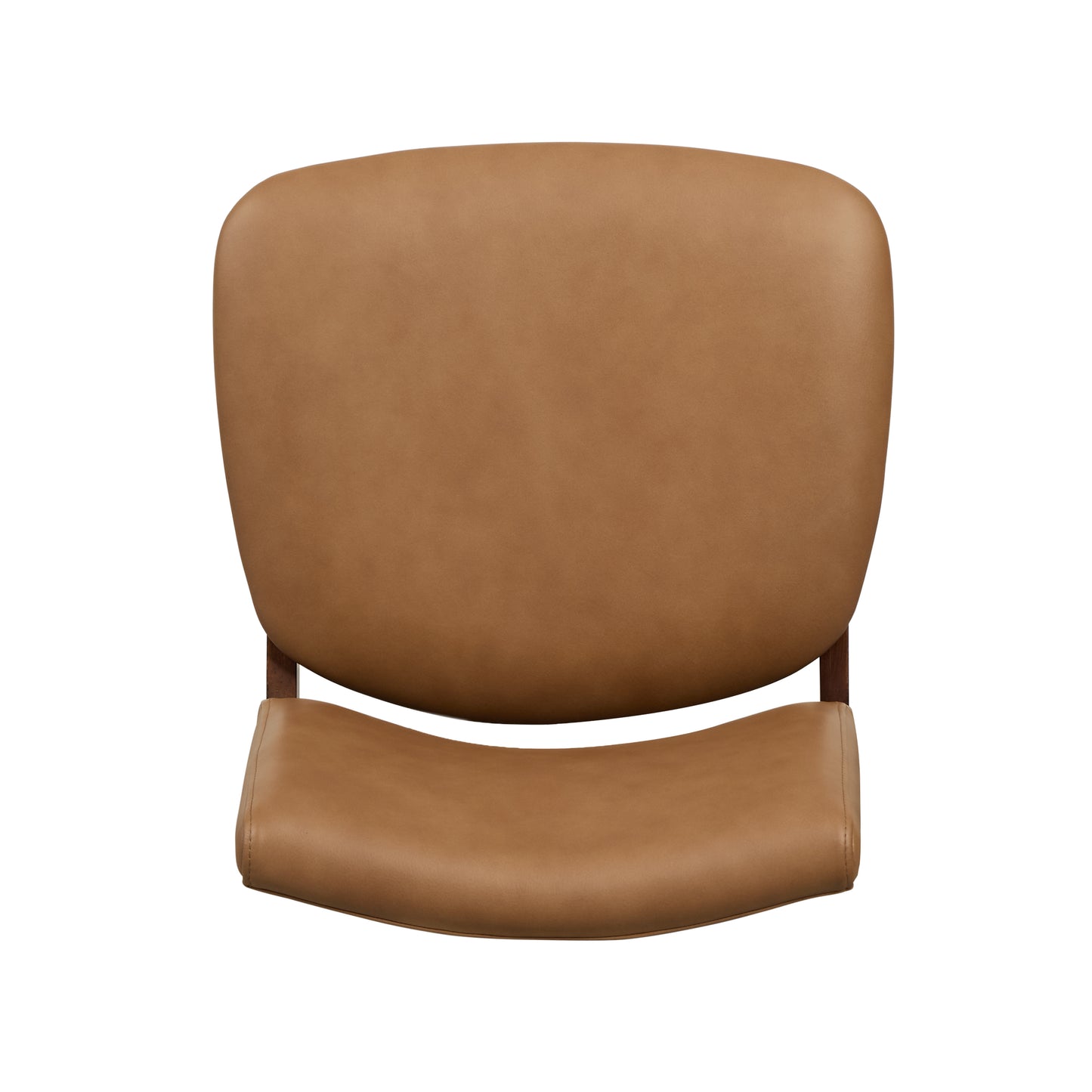 Oliva Leather Dining Chair | Tan/Walnut
