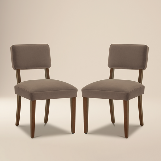 Cabris Dining Chair | Serene Brown | Set of 2