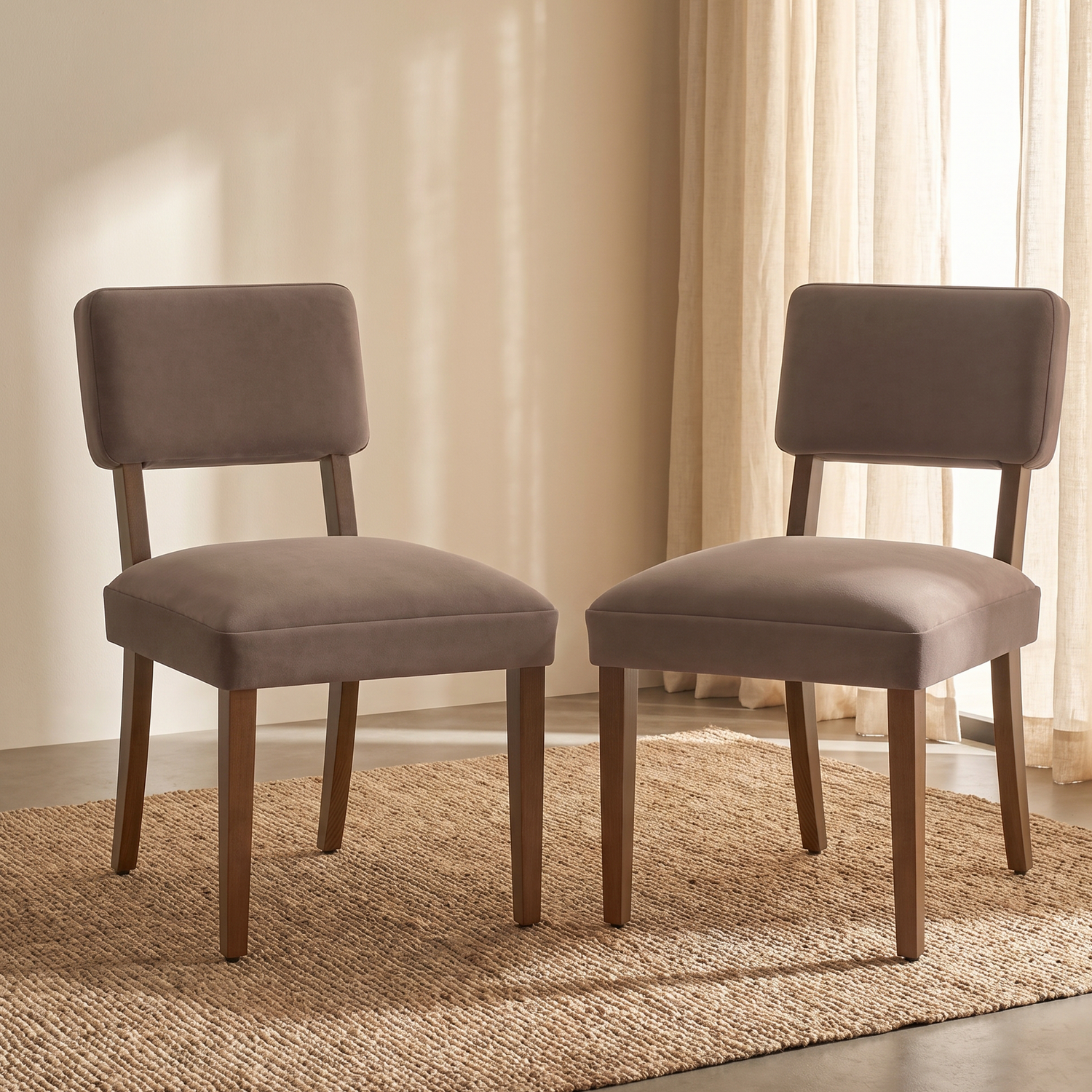 Cabris Dining Chair | Serene Brown | Set of 2 