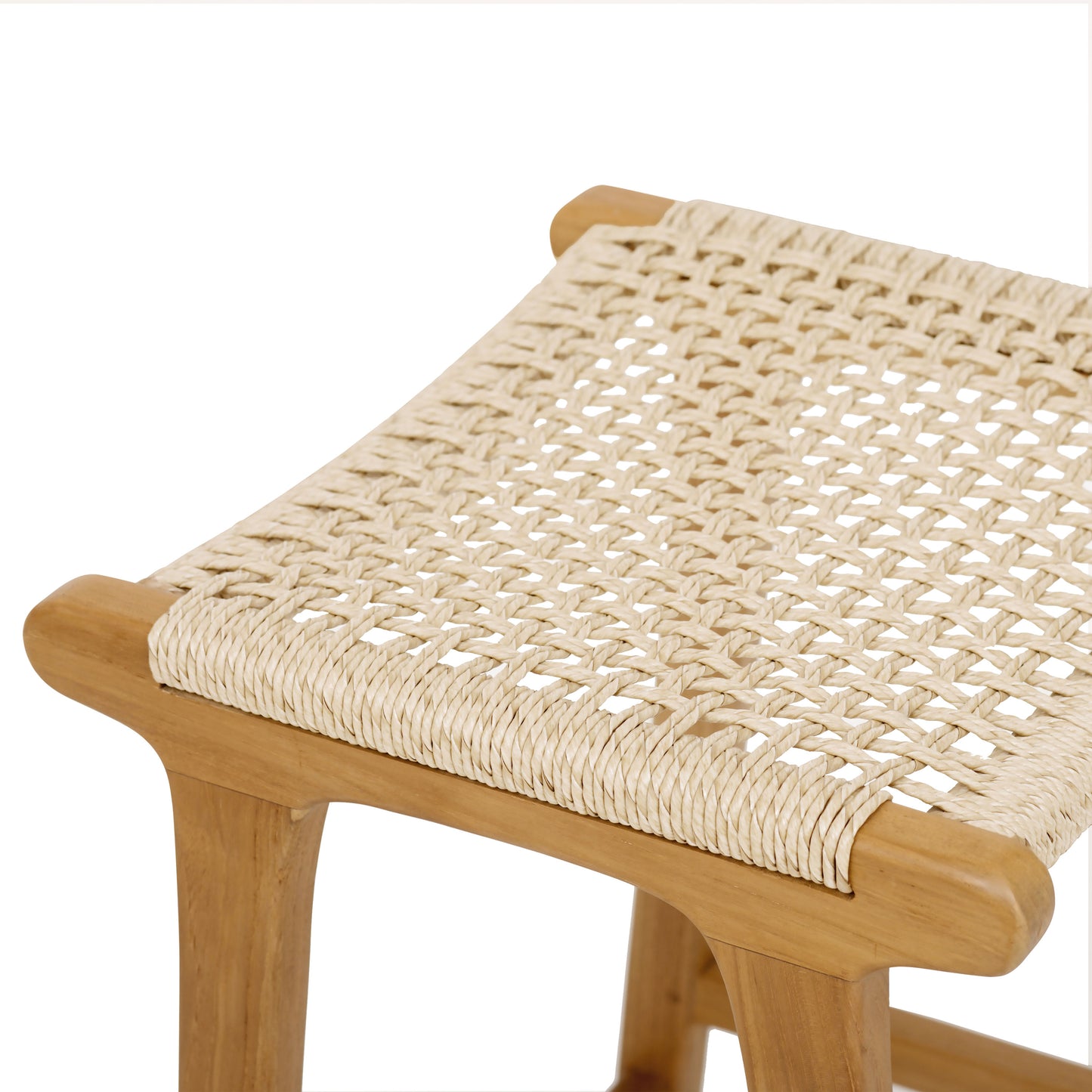 Batu Indoor / Outdoor Backless Counter Height Stool | Maya Natural