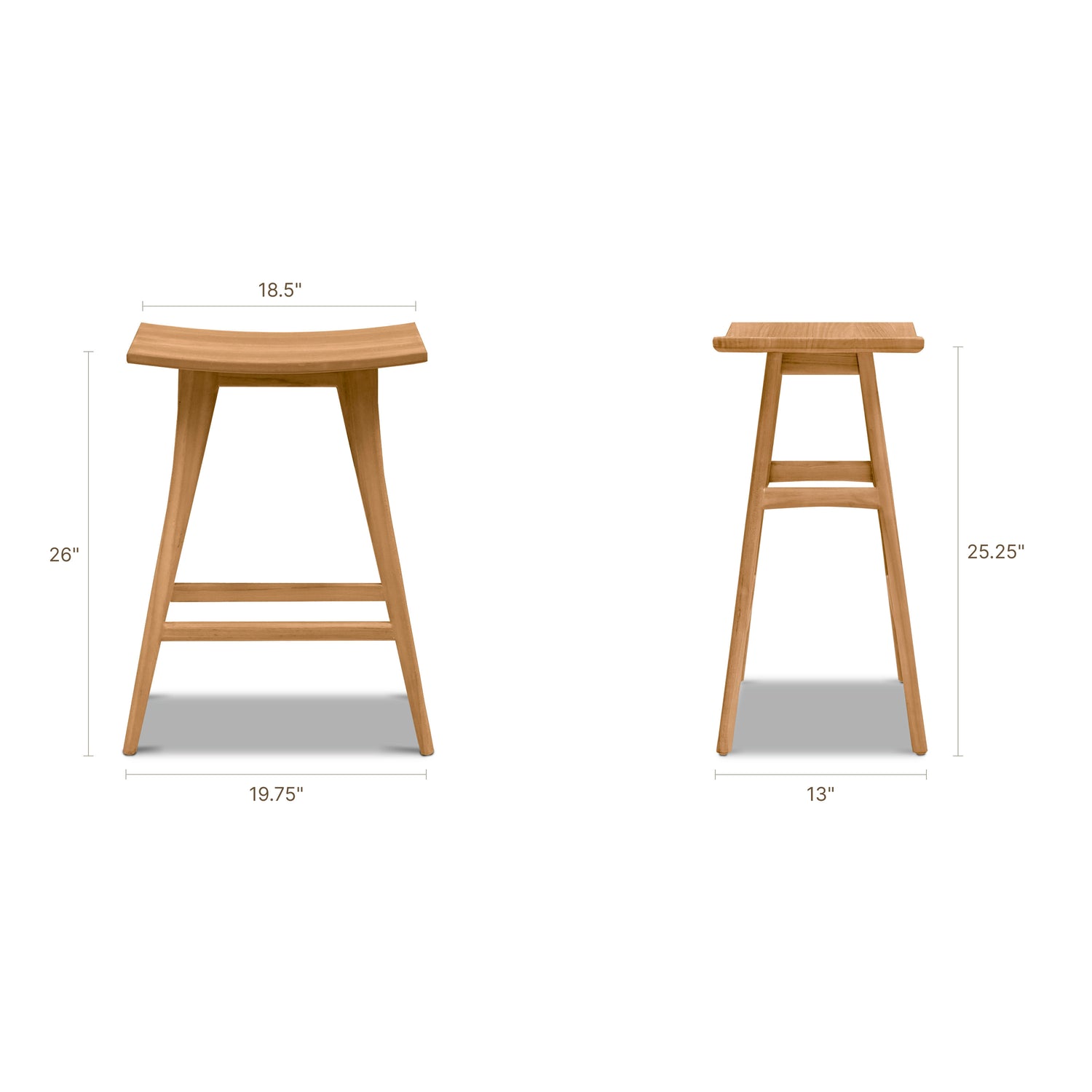 Amaris Indoor / Outdoor Counter Stool | Natural 