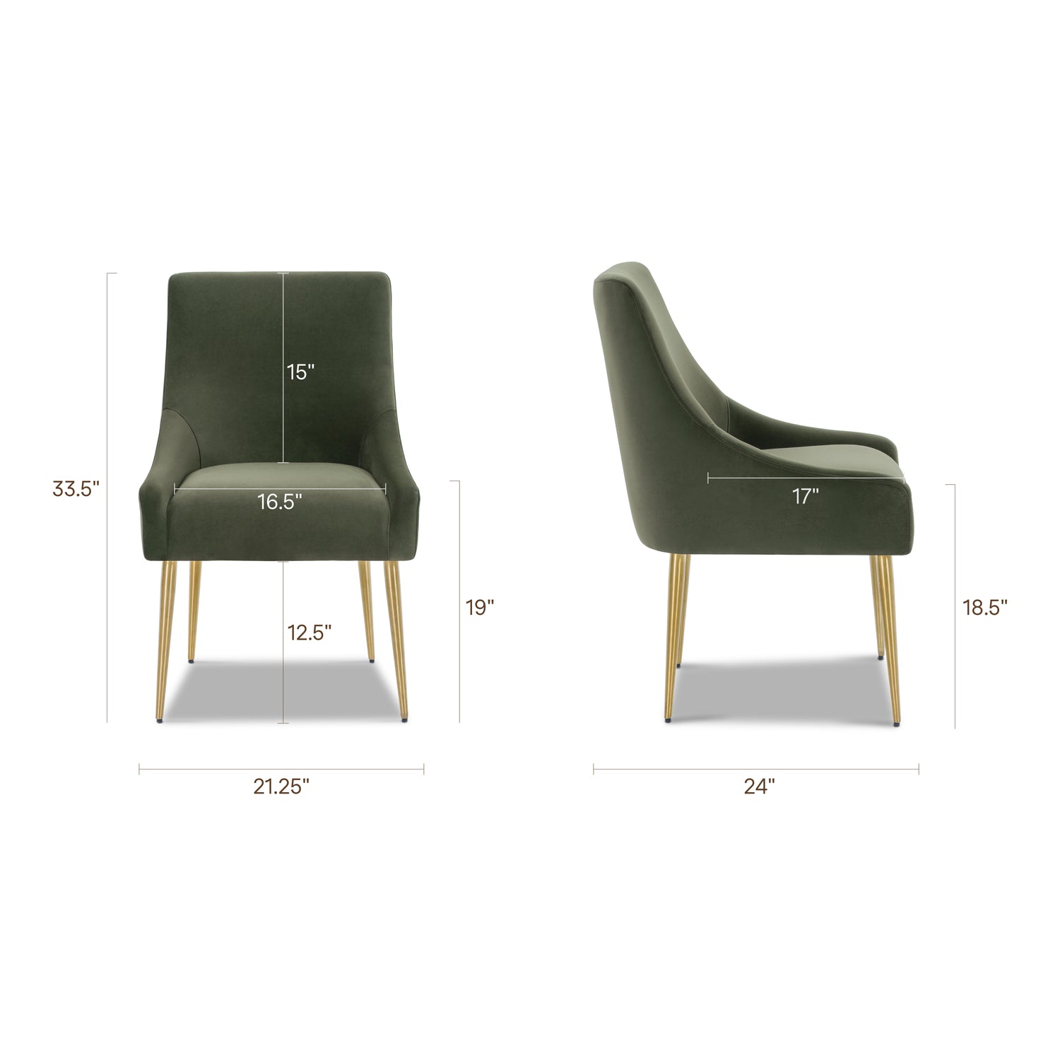 Marit Dining Chair | Calabria Green 