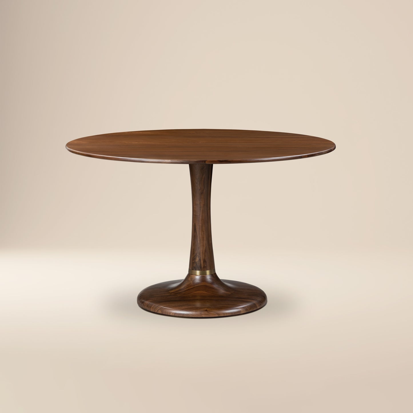 Marla 47.25" Round Dining Table | Walnut