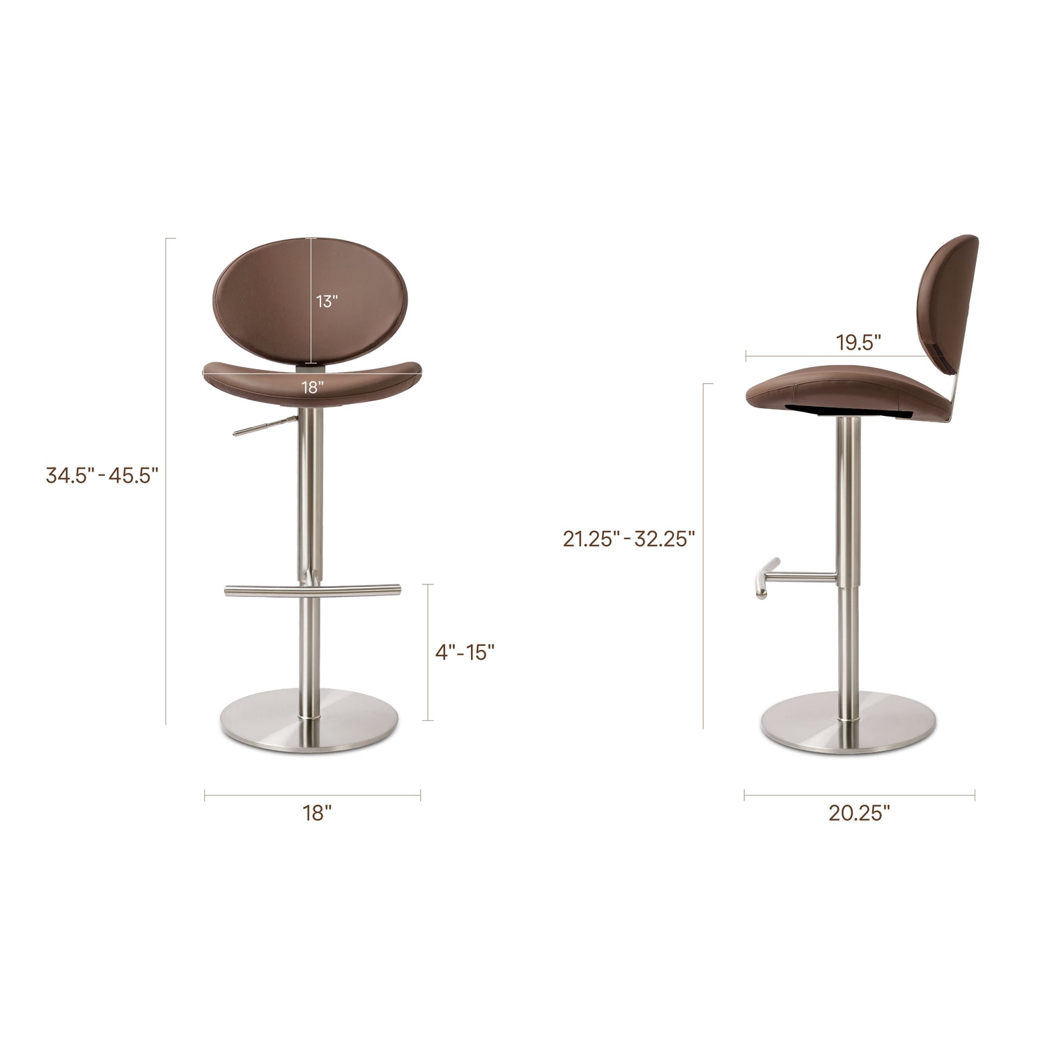 Cavo Counter Stool | Mink Brown 