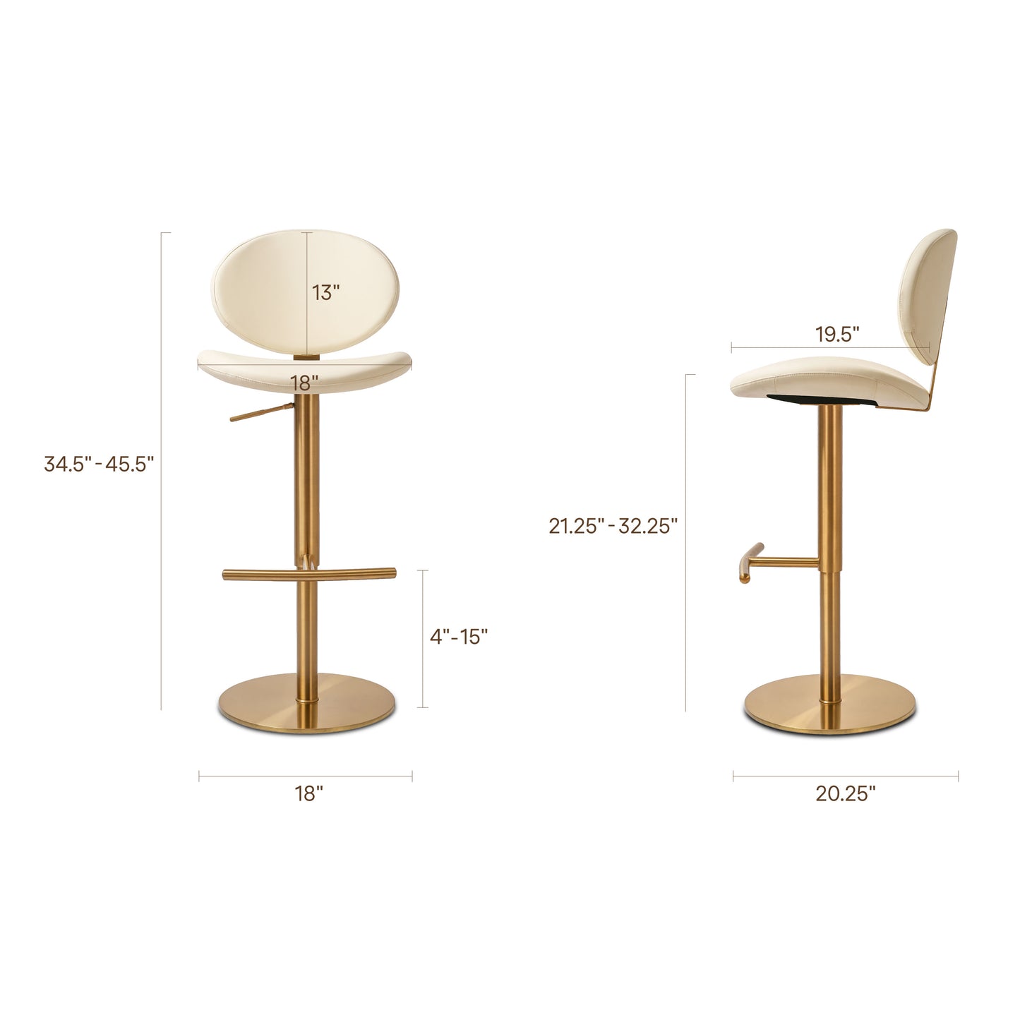 Cavo Counter Stool | Off White