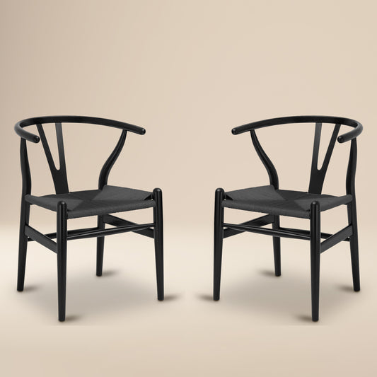 Weave Chair | Pitch Black | Set of 2