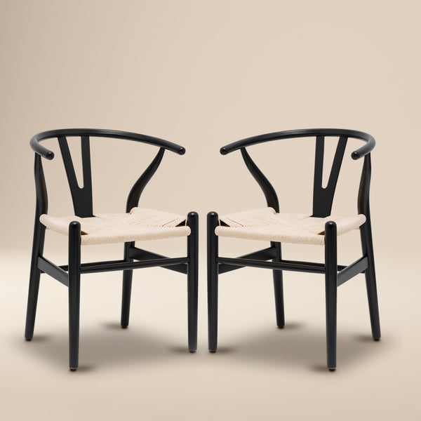 Weave Chair | Black | Set of 2