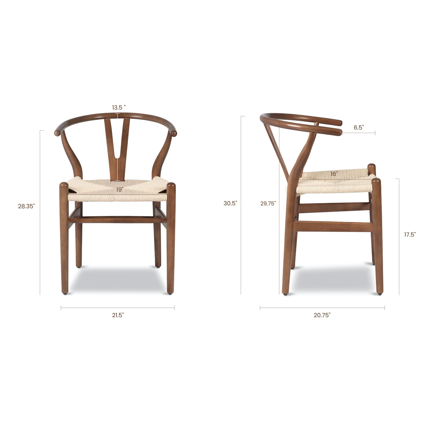 Weave Chair | Walnut | Set of 2 