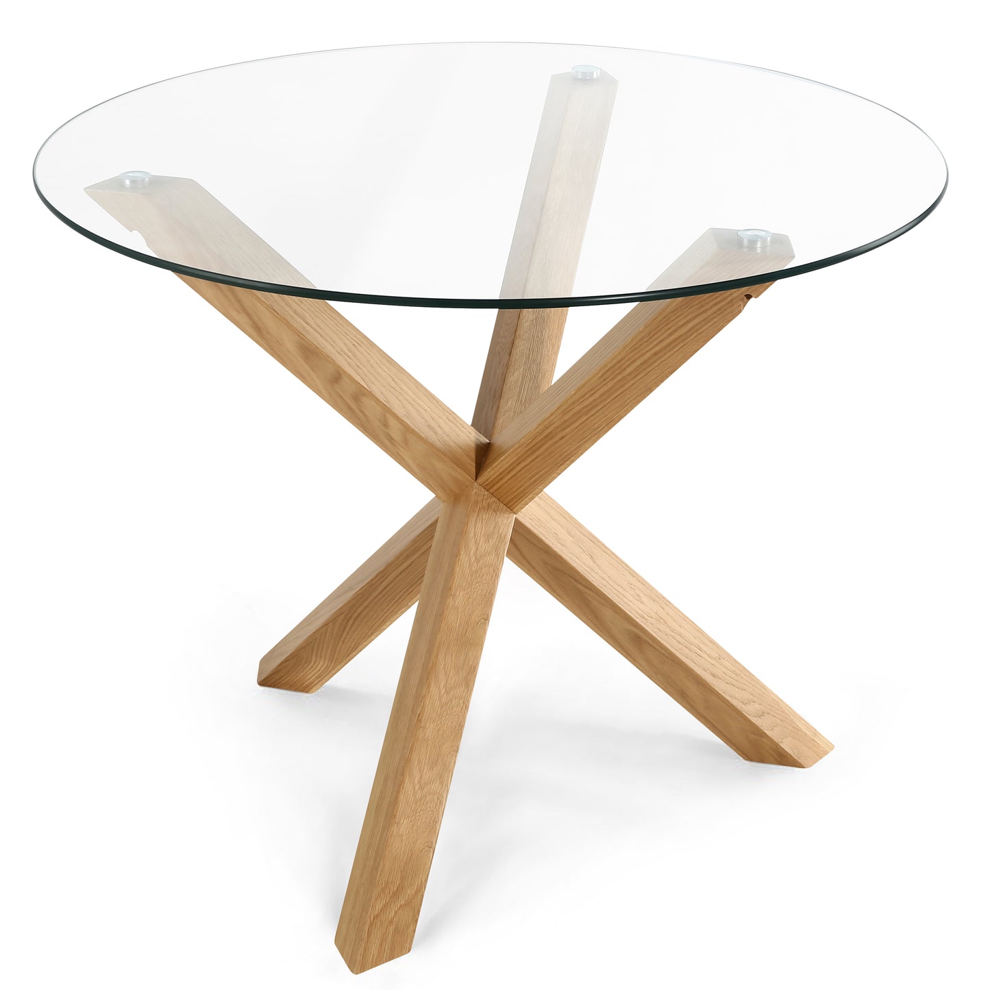 Kennedy Round Dining Table (37.4") | Natural