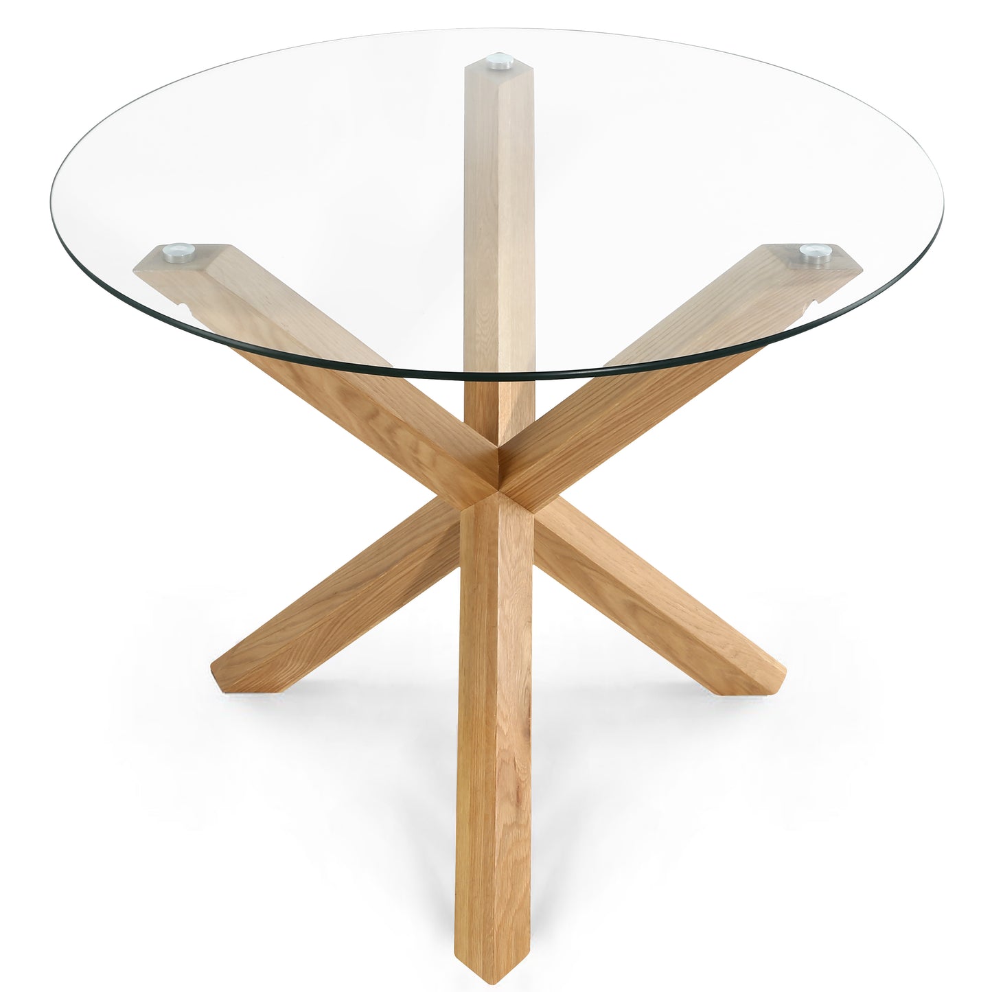 Kennedy Round Dining Table (37.4") | Natural