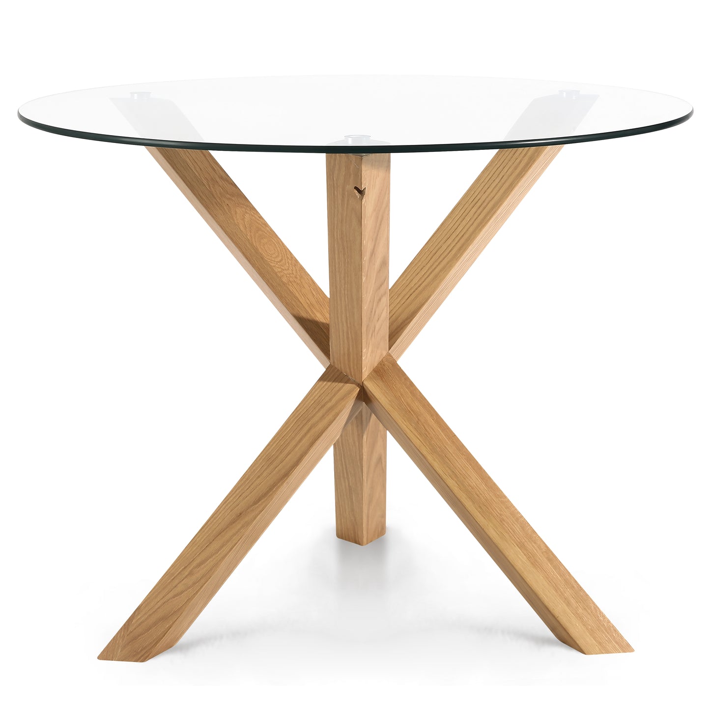 Kennedy Round Dining Table (37.4") | Natural
