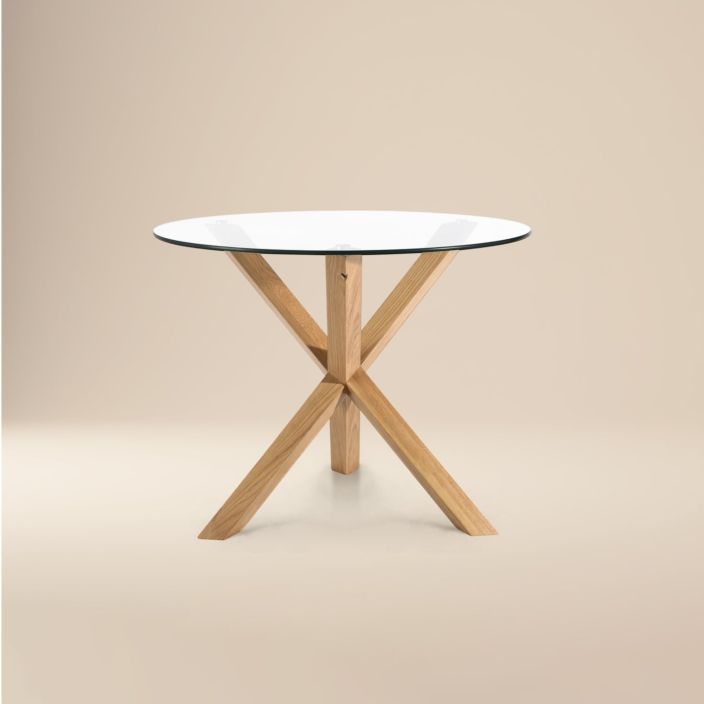 Kennedy Round Dining Table (37.4") | Natural